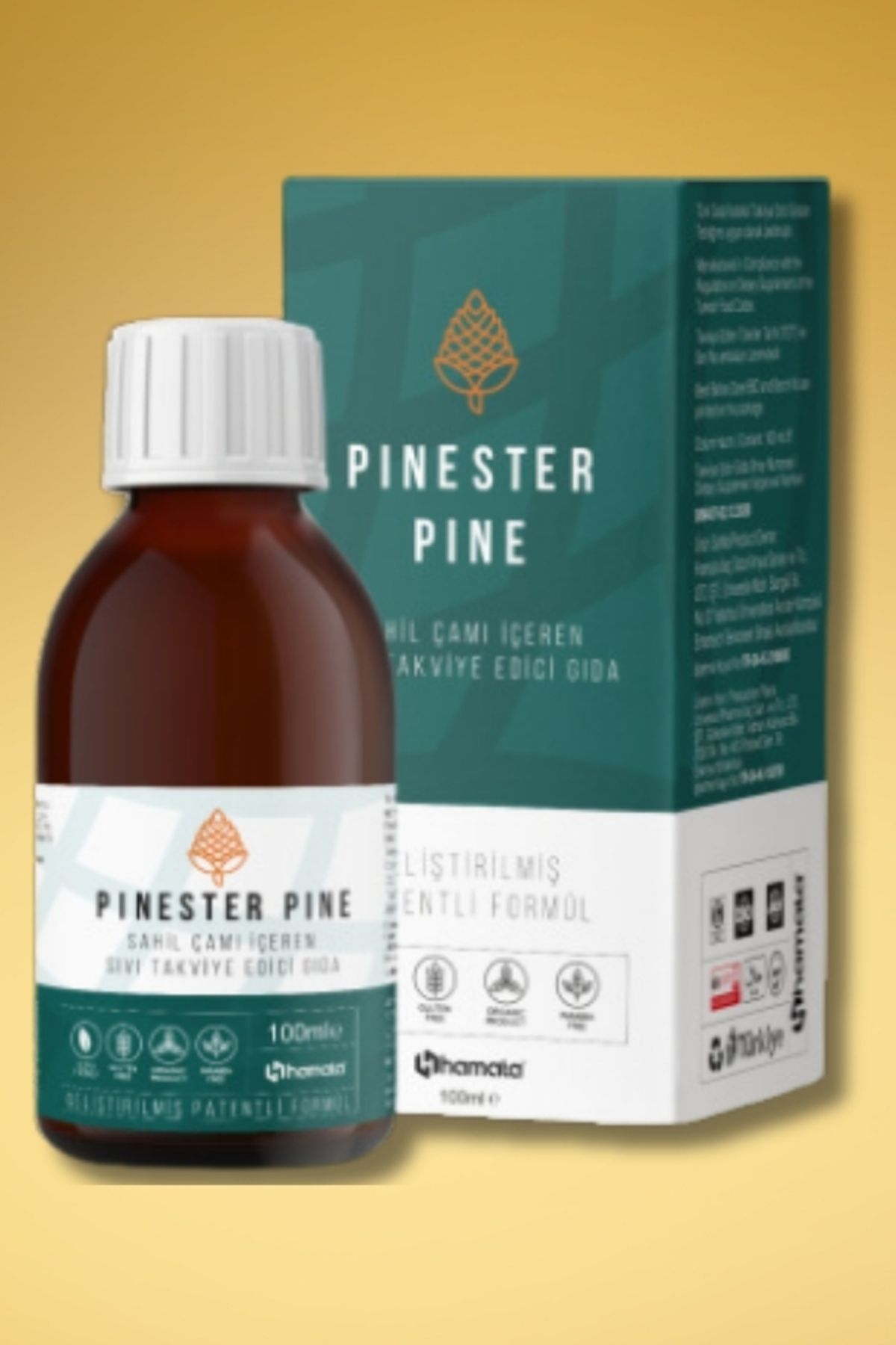 Hamata-Pinester Pine Syrup Supplement – for Respiratory Support & Immune Boost – 100ml 1