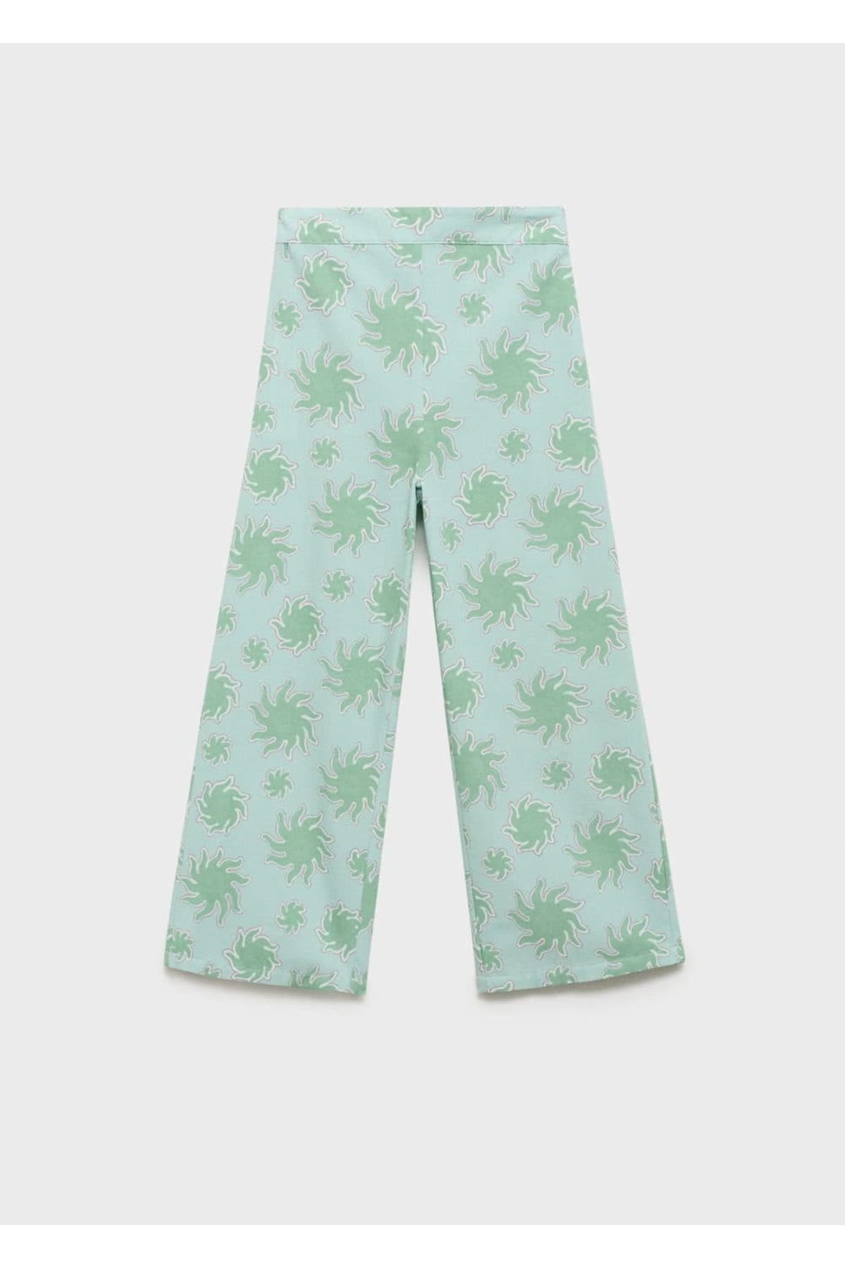 Düz kesimli desenli pantolon