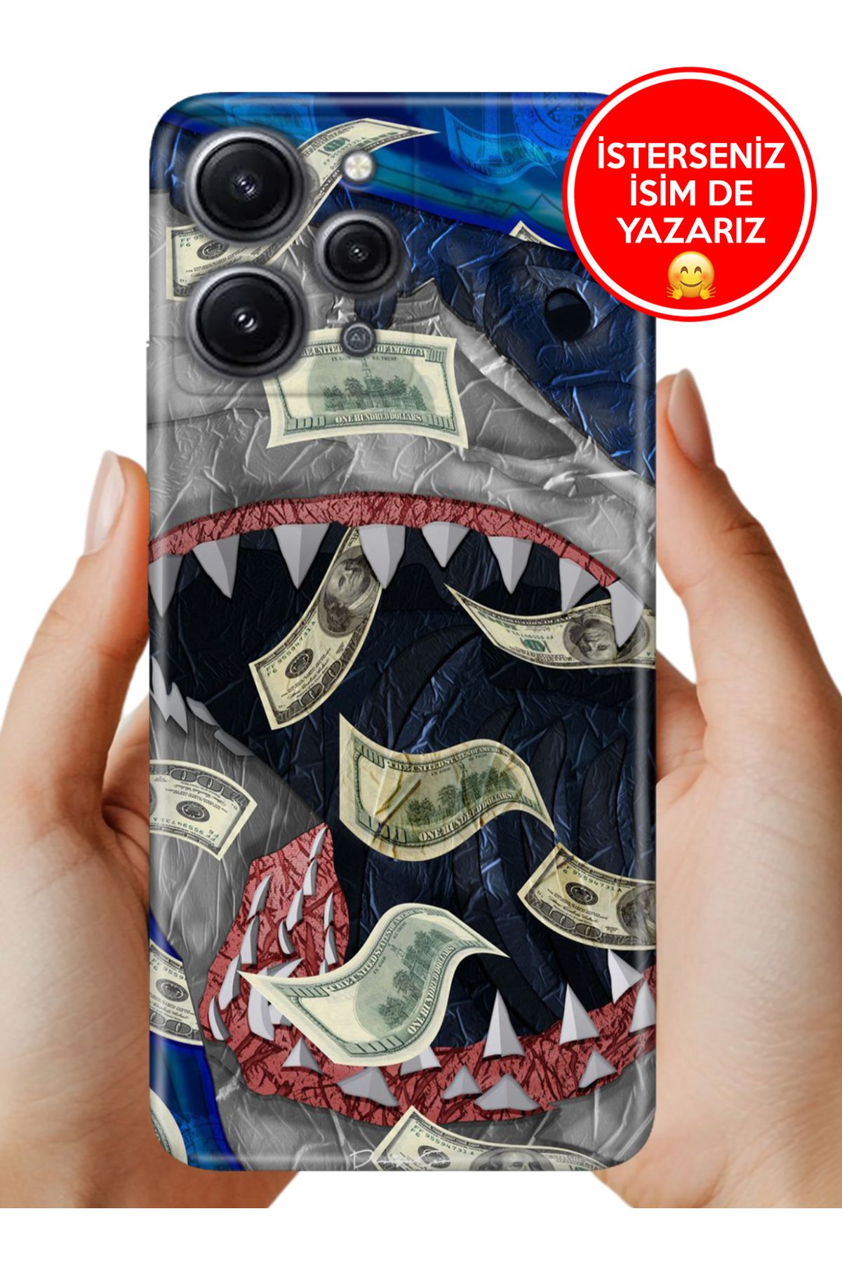 Cekuonline Xiaomi Redmi 12 Kılıf Desenli Baskılı Kamera Korumalı ZRR Silikon Moneypoly