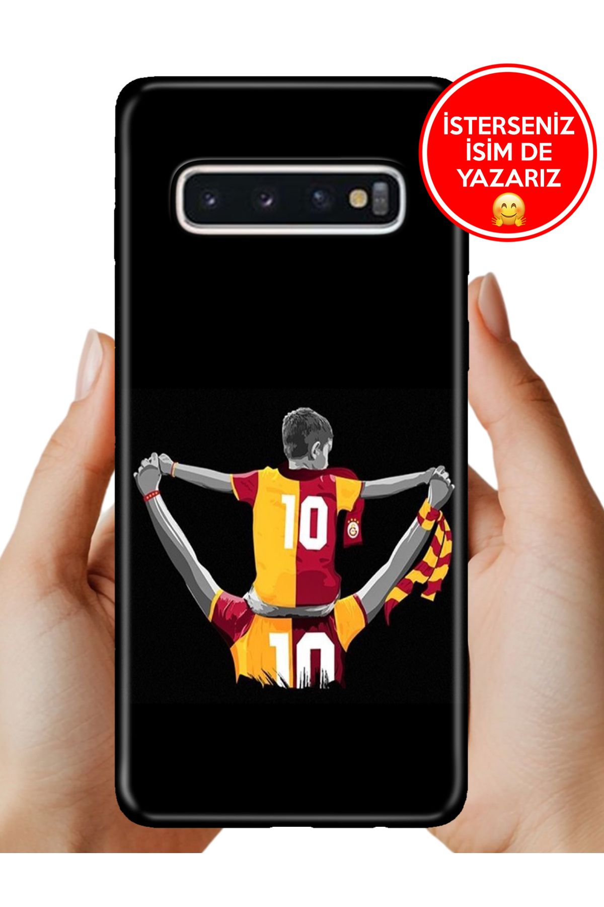 Cekuonline Samsung Galaxy S10+ Plus Kılıf Desenli Baskılı Kamera Korumalı ZRR Silikon Parçalım