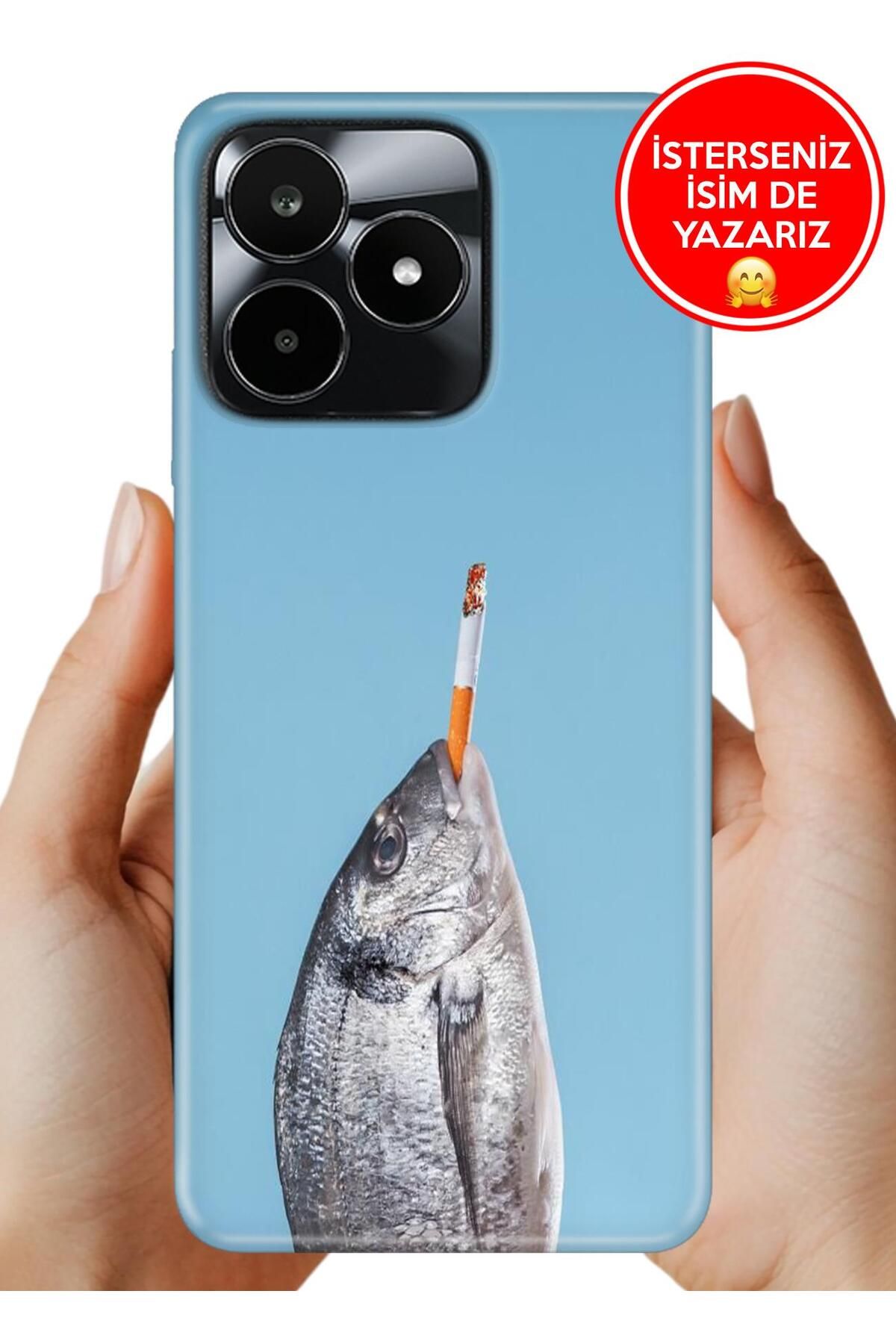 realme C53 Kılıf Fish Smoke