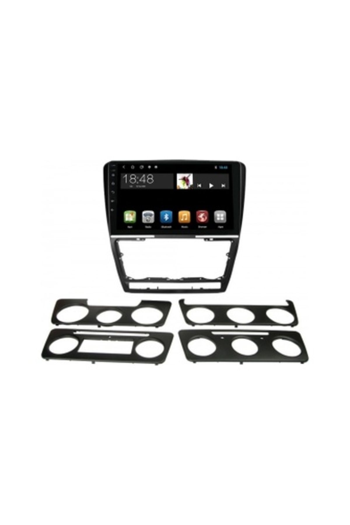 NAVİ Skoda Octavia 2007-2012 Siyah 4GB Ram 32GB Hafıza 4 Çekirdek Carplay Kamera Android Multimedya