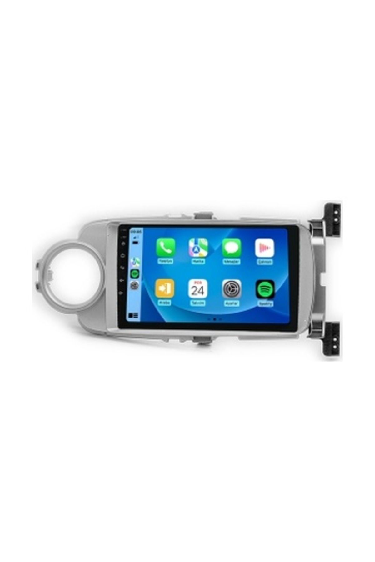 NAVİ Toyota Yaris 2012-2019 Gri 6GB Ram 64GB Hafıza 8 Çekirdek Carplay Kamera Android Multimedya