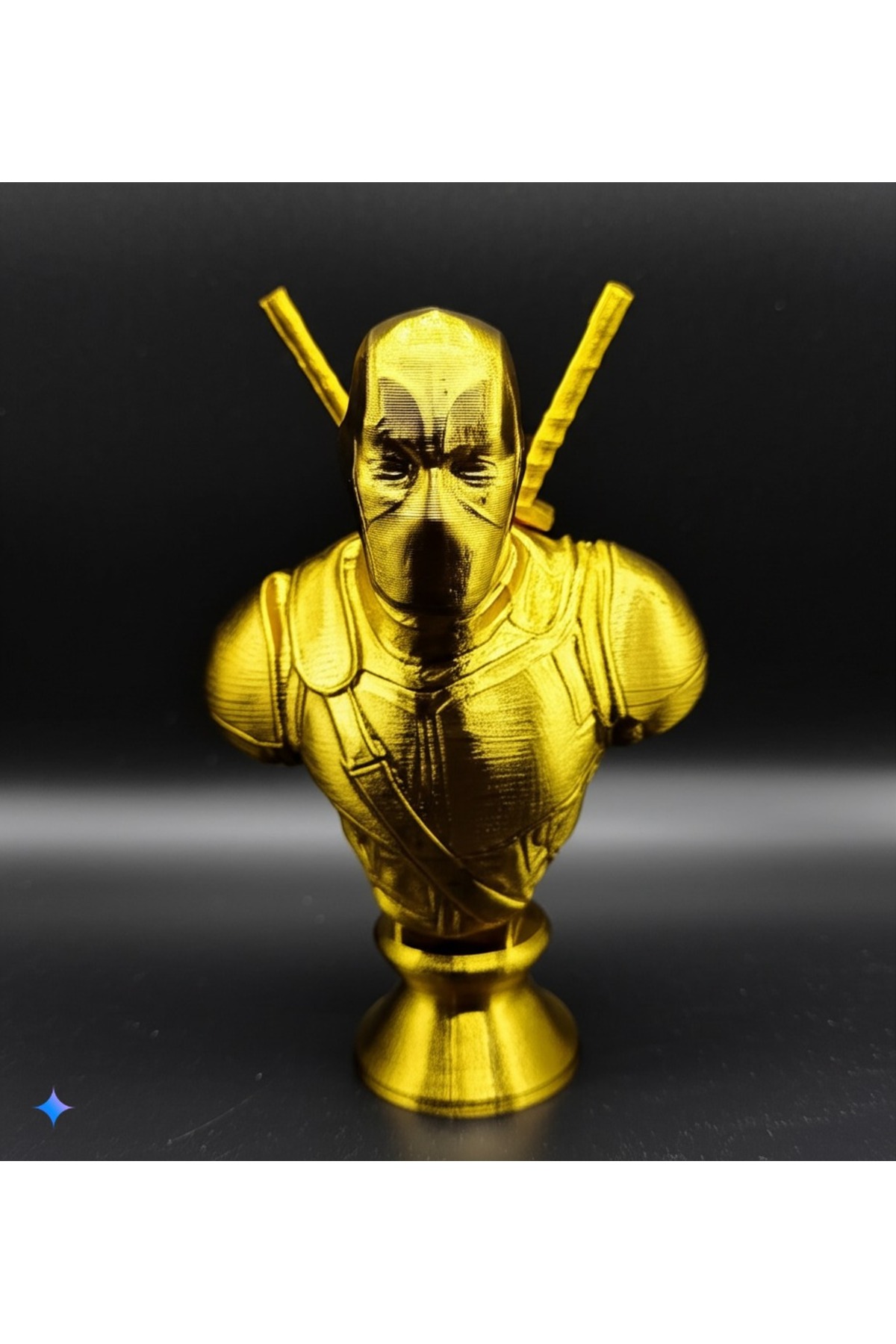 Deadpool Figür Büst Gold Series: Premium Koleksiyonluk Göz Kamaştıran Dekor!