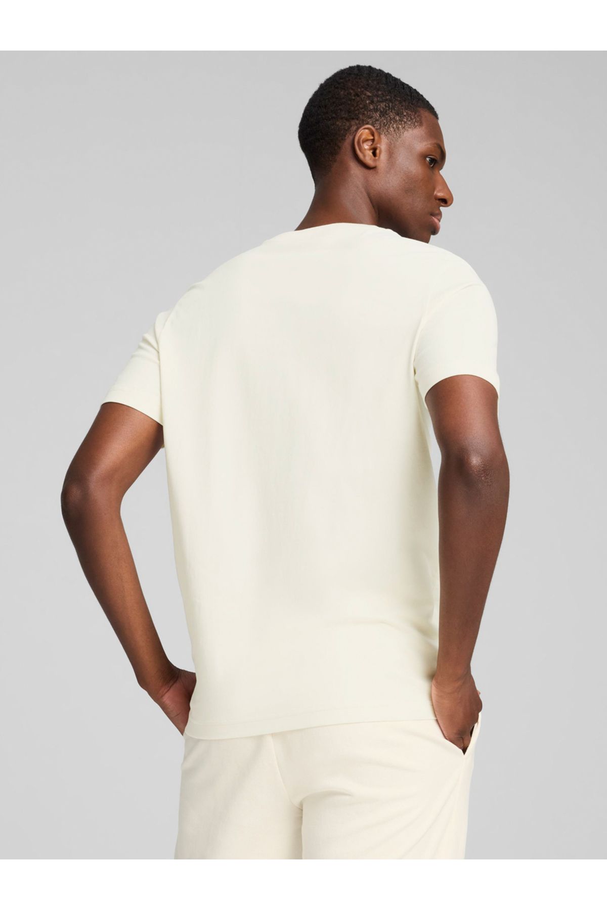 Puma-Solid Regular Fit T-Shirt with Patch Detail 3