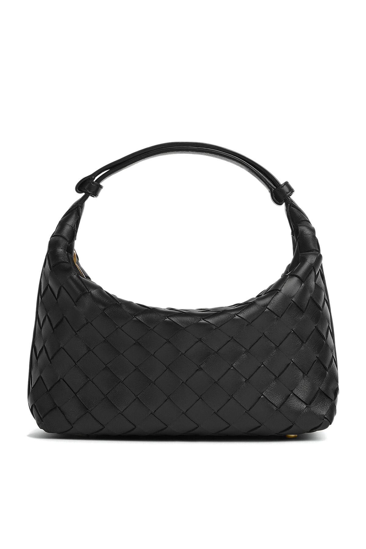 Bottega Veneta İkonik Dokuya Sahip Mini Çanta - Siyah