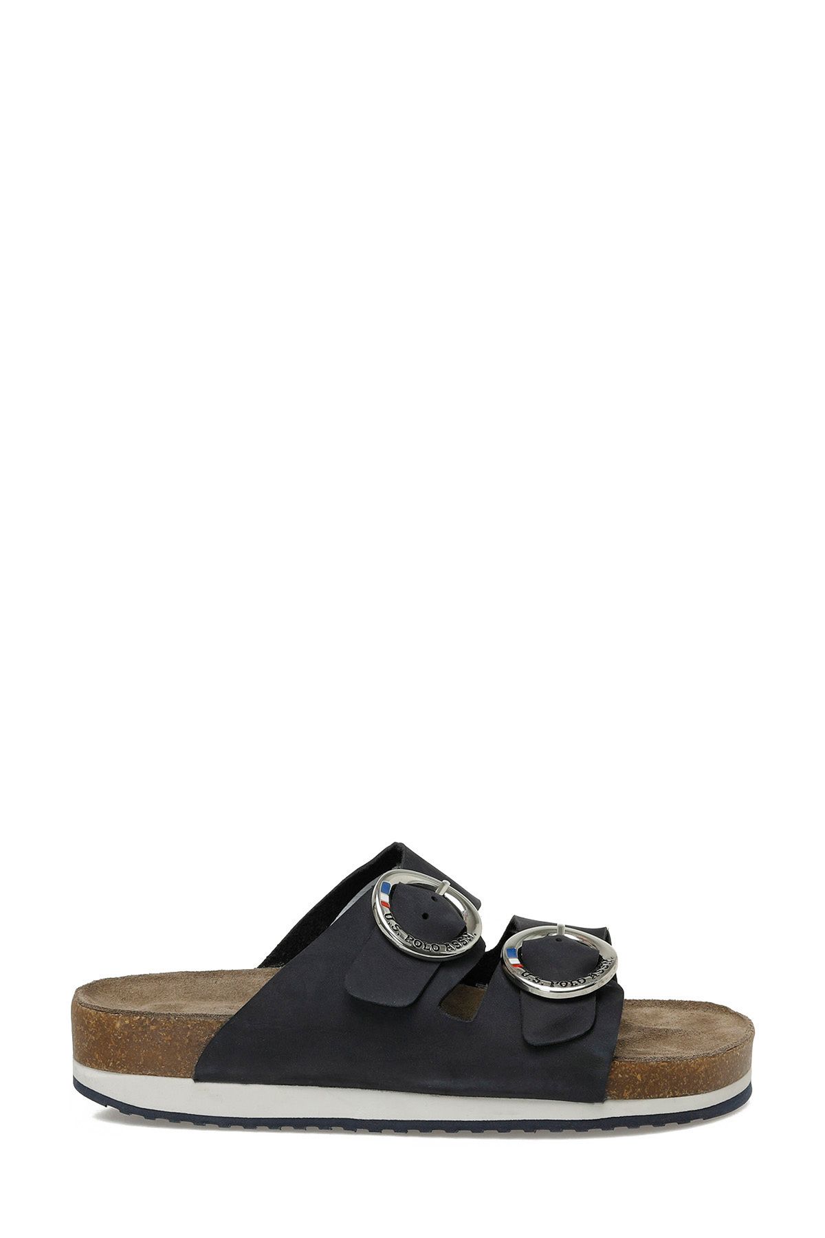 دمپایی چوب پنبه ای زنانه آبی سرمه ای PLAIN NU 5FX U.S. Polo Assn.