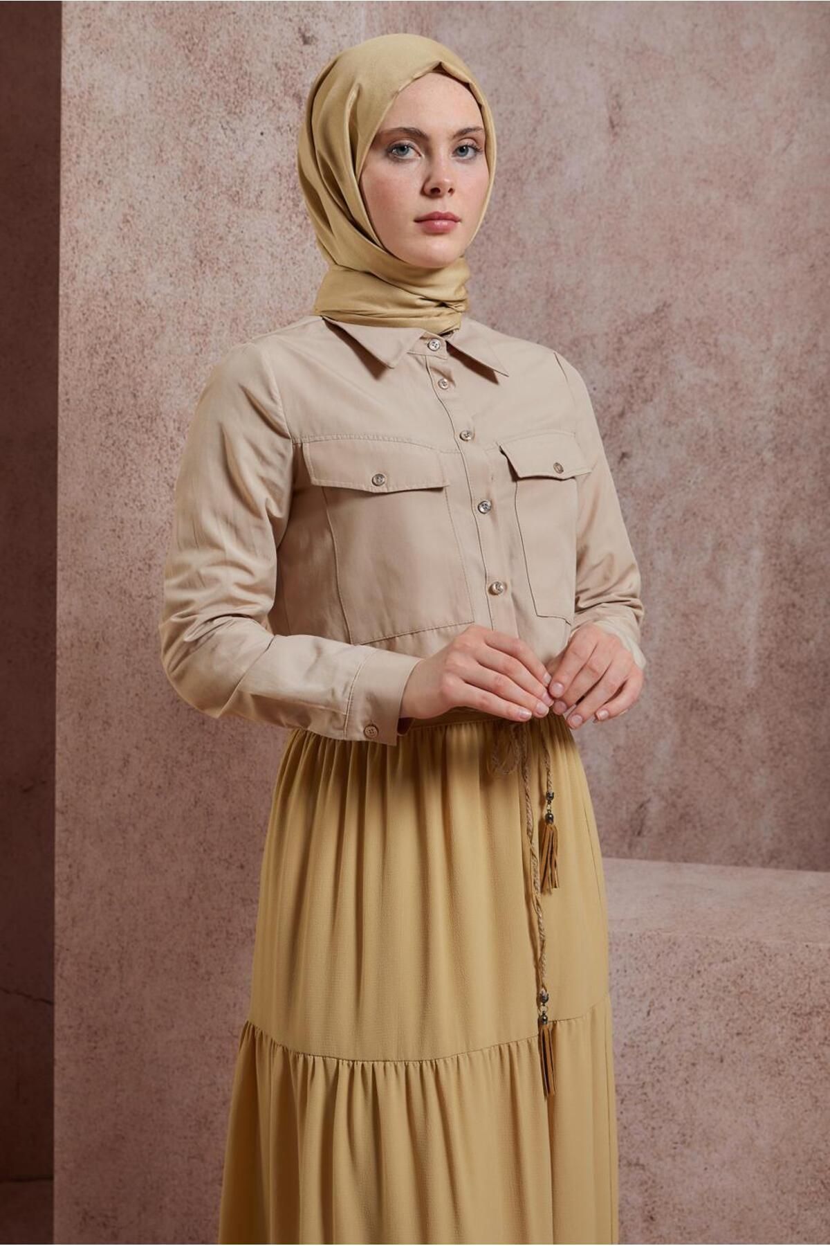 بلوز نخی دکمه دار 44496 Alvina