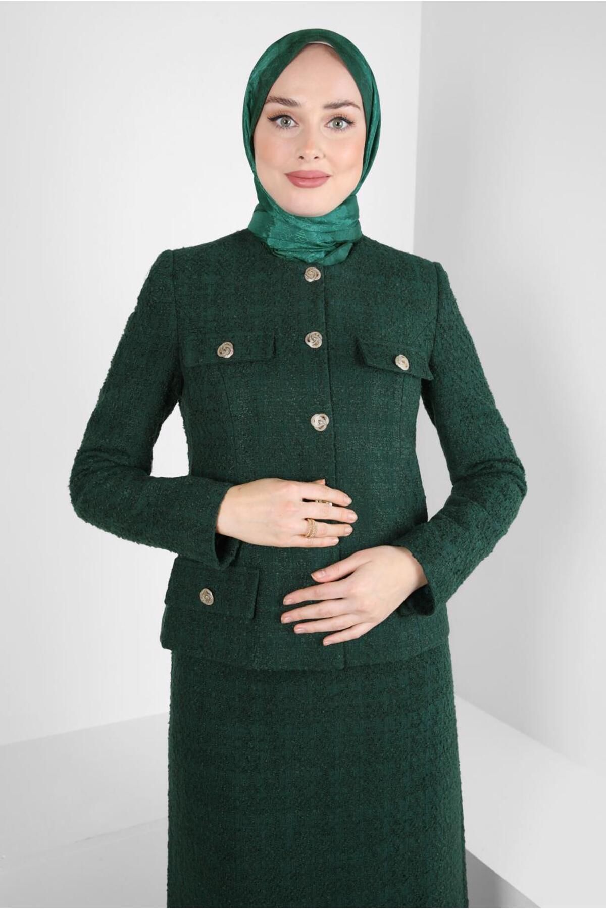 کت و شلوار TWEED دامن 30408 Alvina