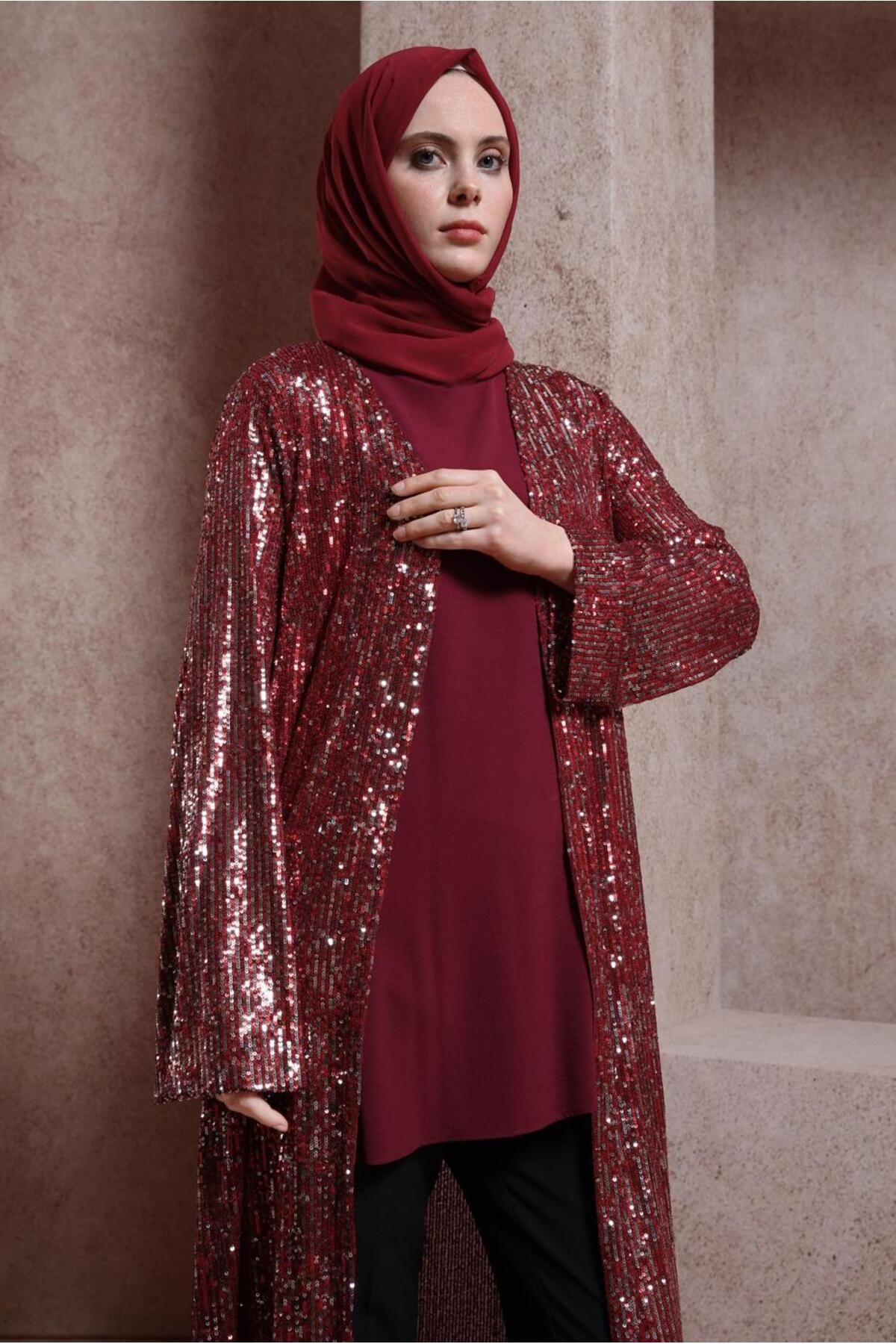Alvina-سترة تونيك مطرزة بالترتر 43946 2