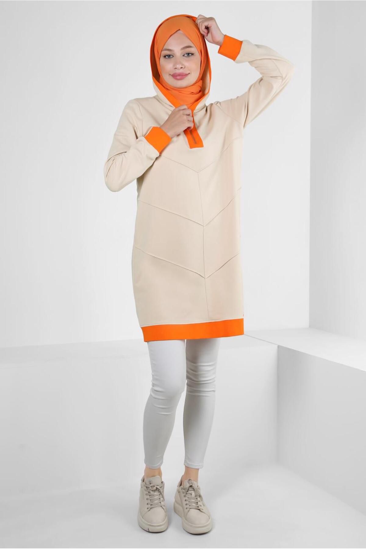 زیپ گیره دار TRACKSUIT TUNIC 43882 Alvina