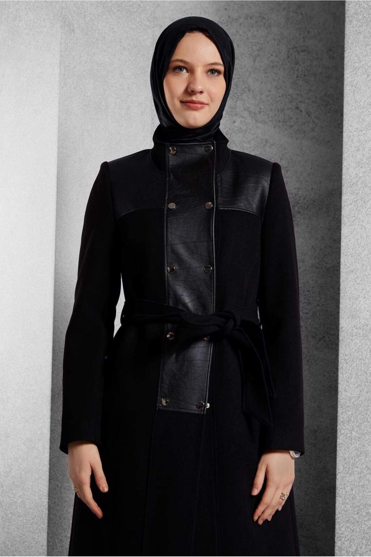 مانتو کمربندی 90568 Alvina