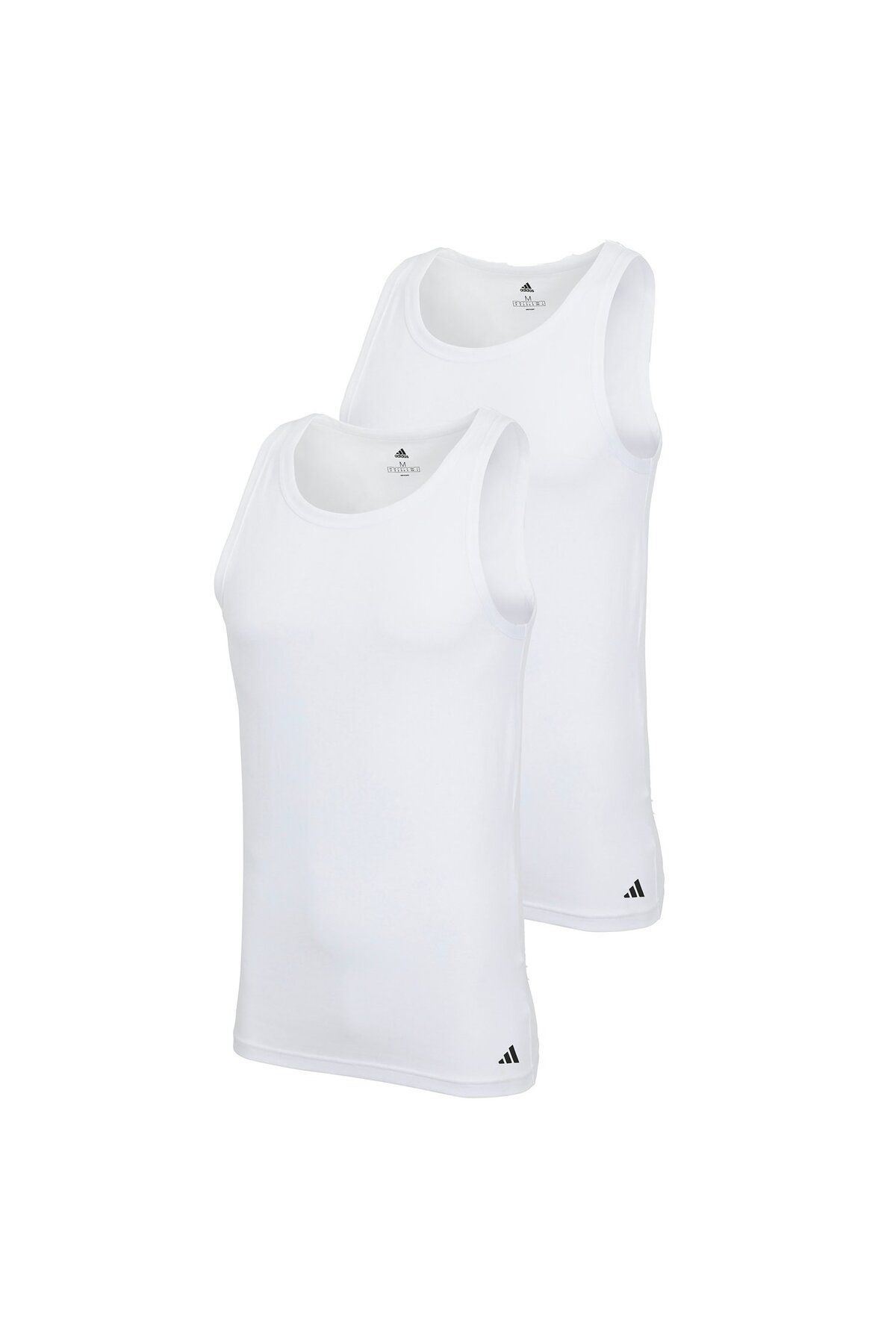 adidas-Herren Unterhemden, 2er Pack - Tank Top, Active Flex Cotton, ärmellos, einfarbig 1