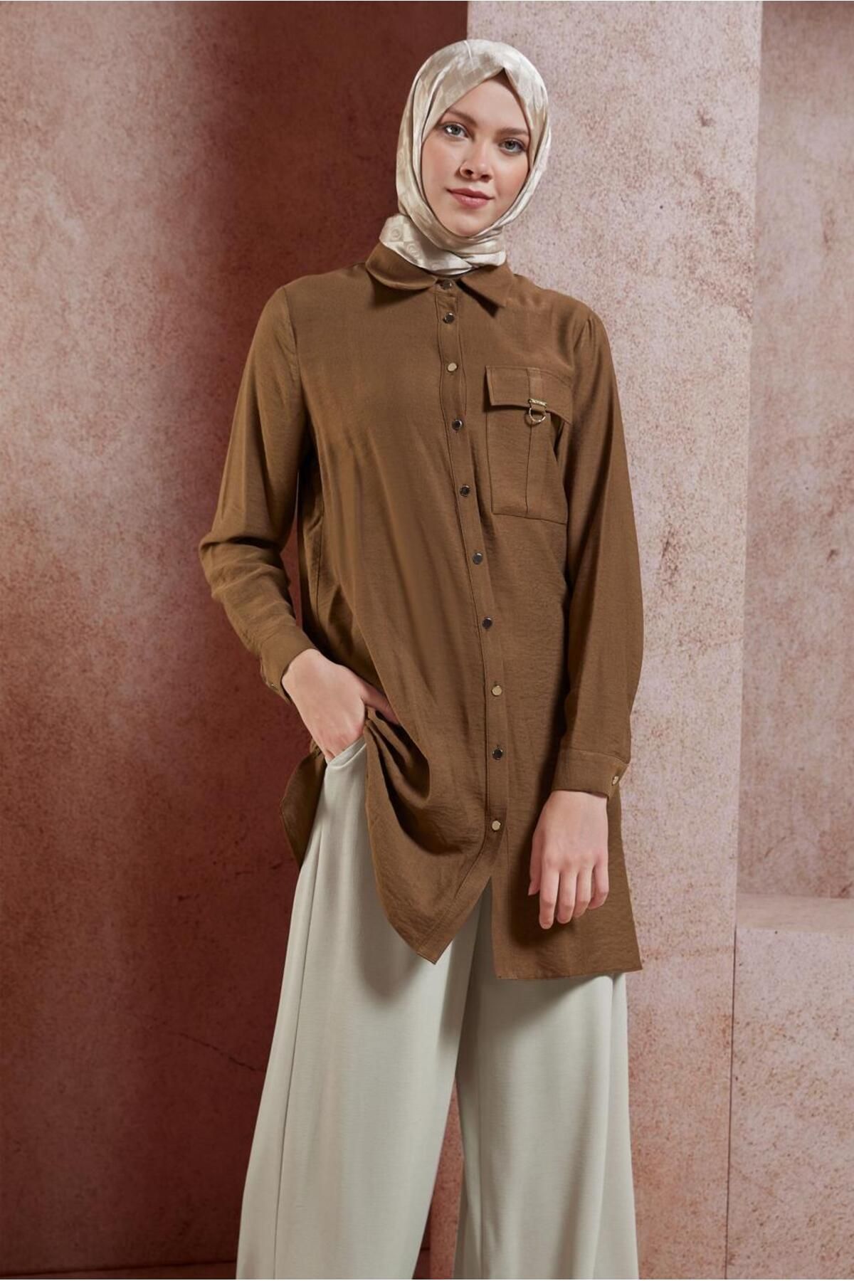 تونیک حجاب یقه پیراهن 44598 Alvina