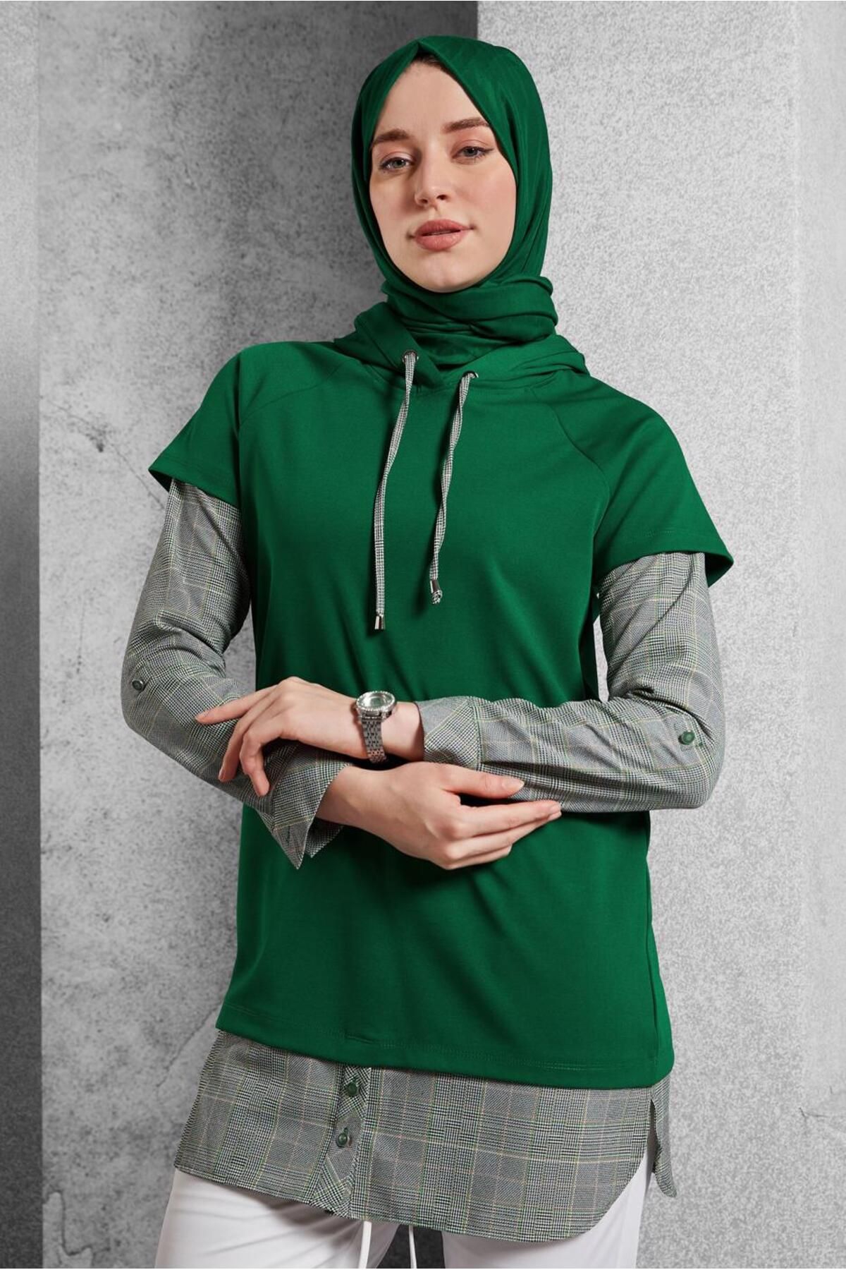 تونیک کلاه دار 45284 Alvina