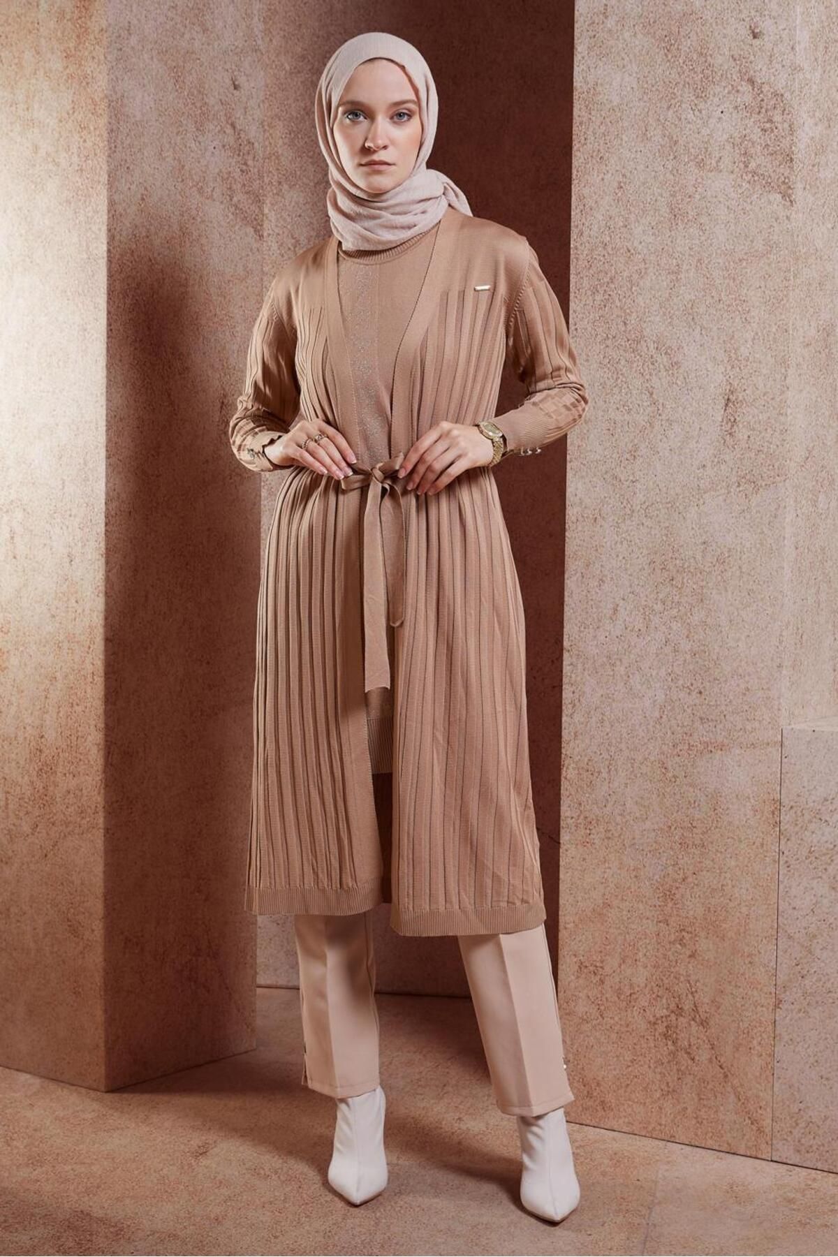 ژاکت جلو باز نود زنانه دانش جوان CARDIAN 45002 آلوینا Alvina