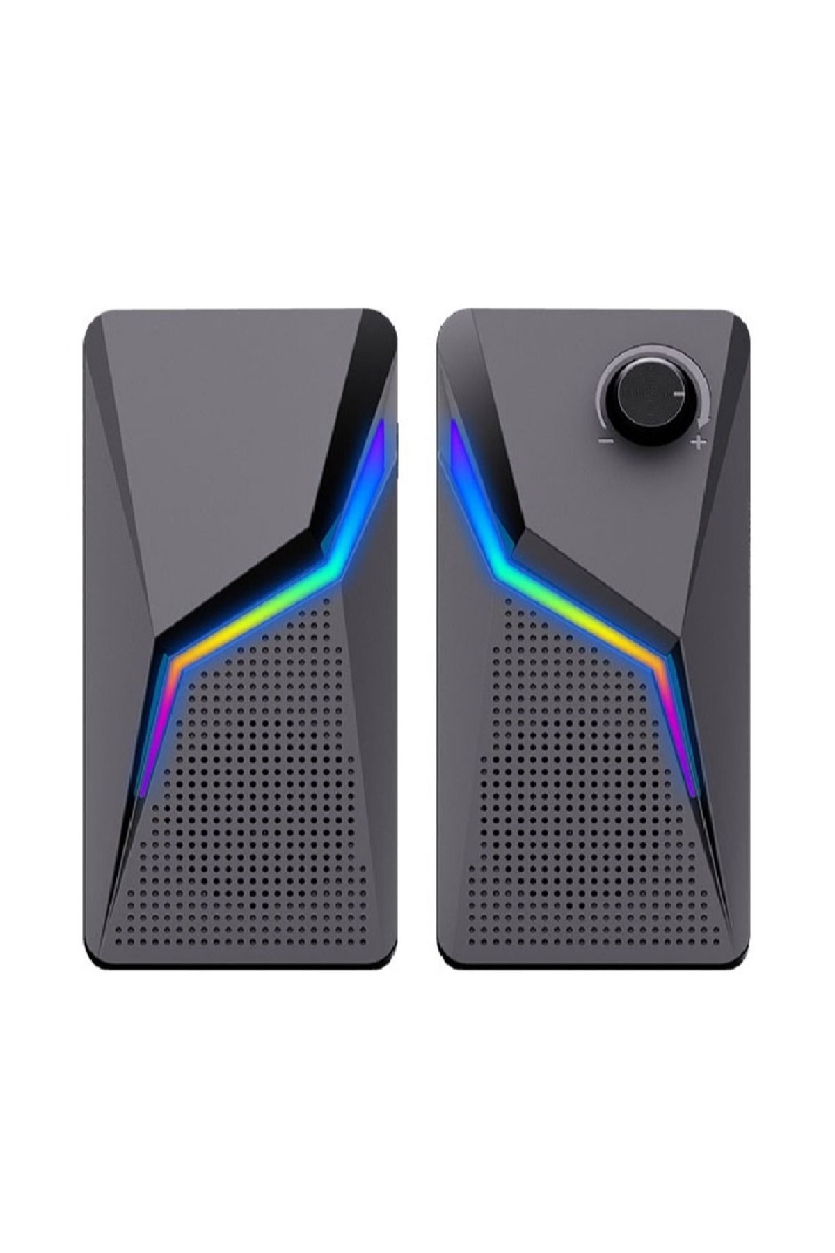 FlashHawk-RGB Desktop USB PC Speaker,Wired Stereo Sound Speaker for Computer Notebook 1