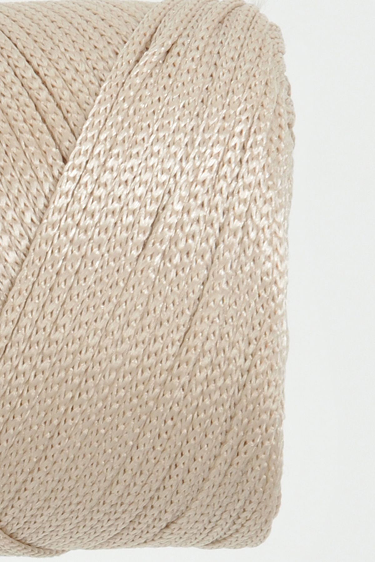 2 Mm - 200 gr Polyester Açık Bej Makrome Ipi Polyester Makrome Ip Supla Ip Ve Çanta Ipliği - 3