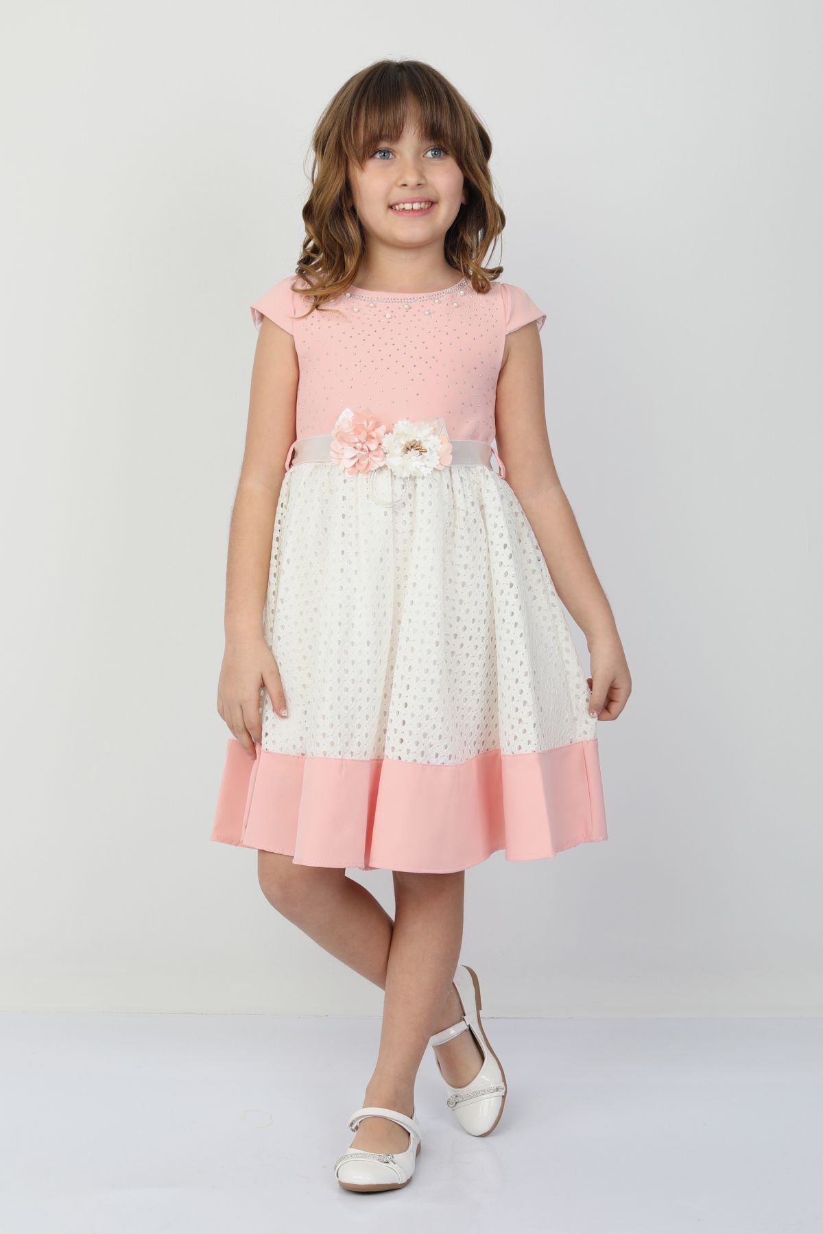 e-çocuk-Φόρεμα κοριτσιού Rhinestone Flower 26087 5