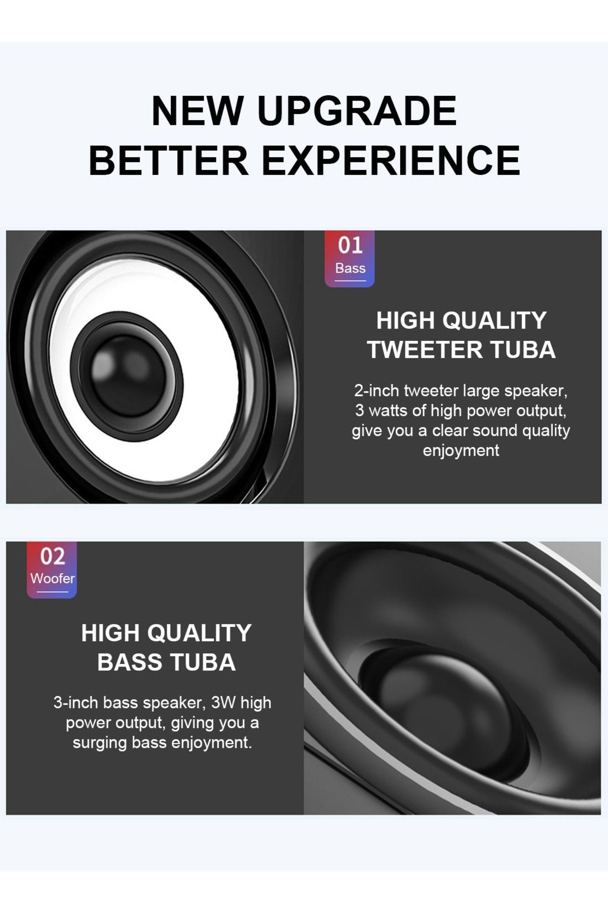 SADA-Multimedia Speaker System with Subwoofer, Full Range Audio, Strong Bass 4