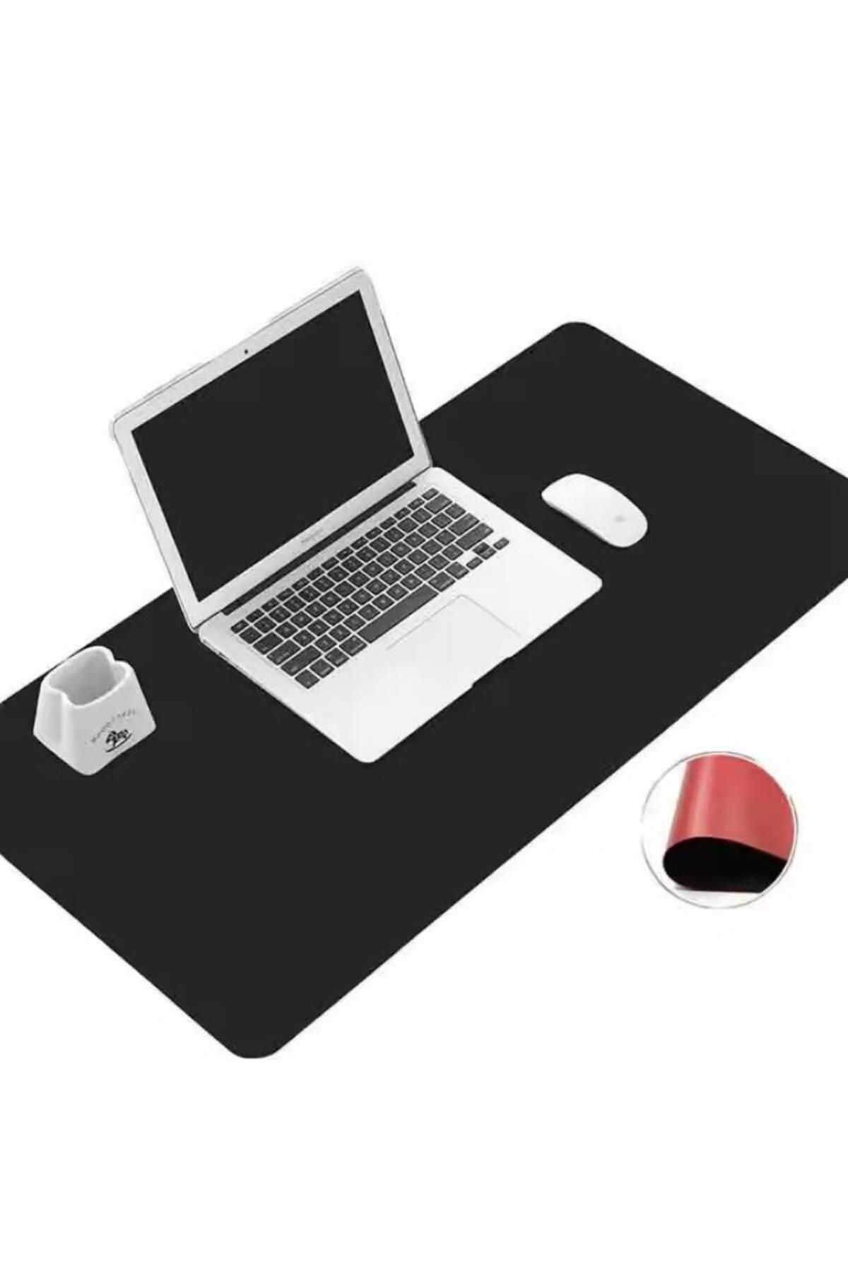 Generic-Large Multi-function Business Double-sided Computer Desk Pad Non-slip Leather Mouse Pad 60×30cm 1