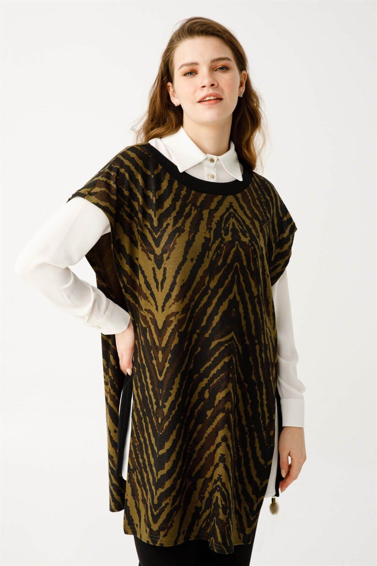 Esswaap-Tree Bark Printed Inside and Outside Set Khaki 4