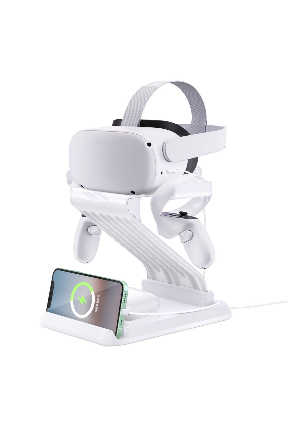 FlashHawk-VR Stand Display Holder with Wireless Charger for Oculus Quest2/Quest 1