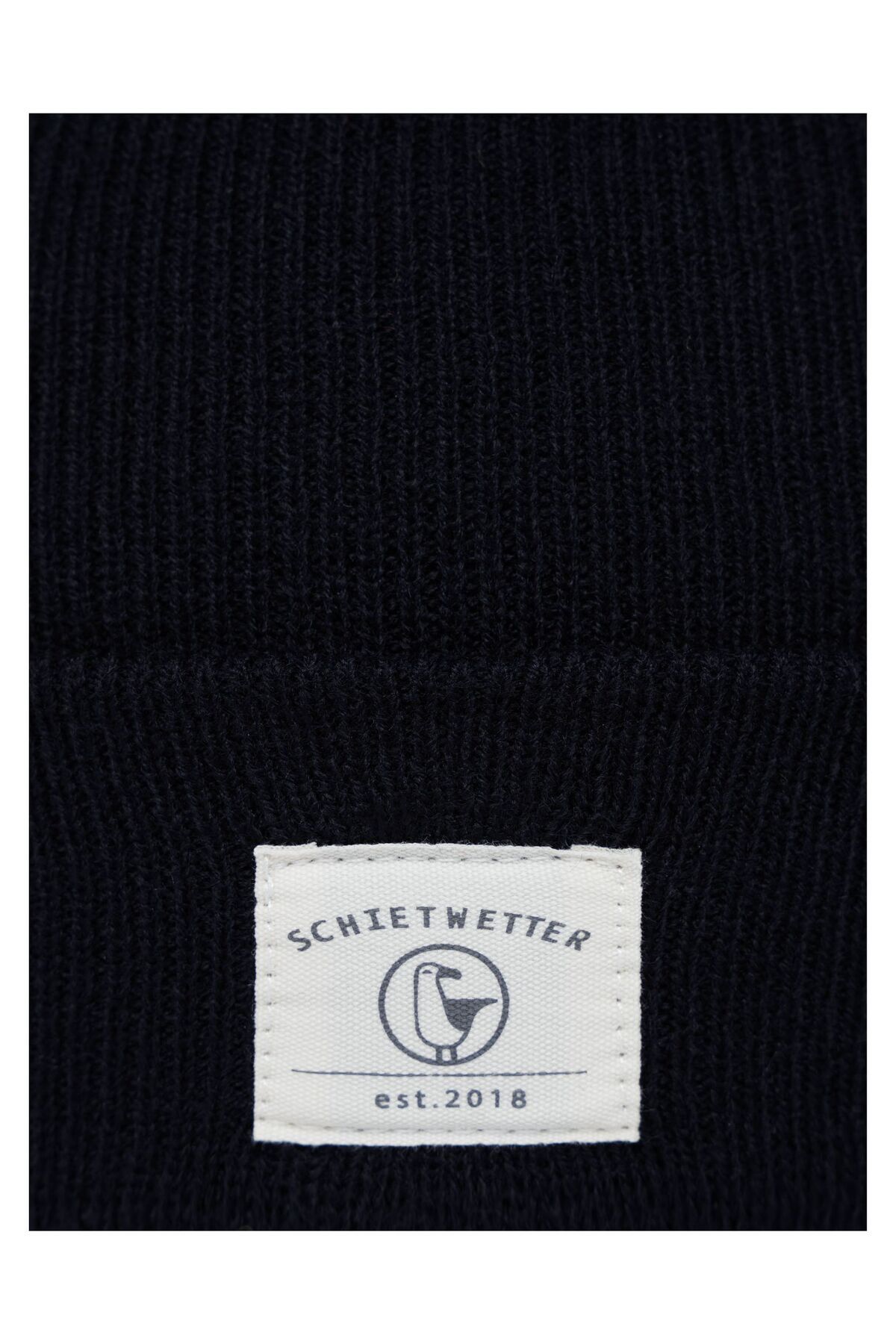 SCHIETWETTER-Beanie Mütze "robbe", Strickmütze, Rippmuster, Breite Krempe, Wintermütze, Elastisch, U 3