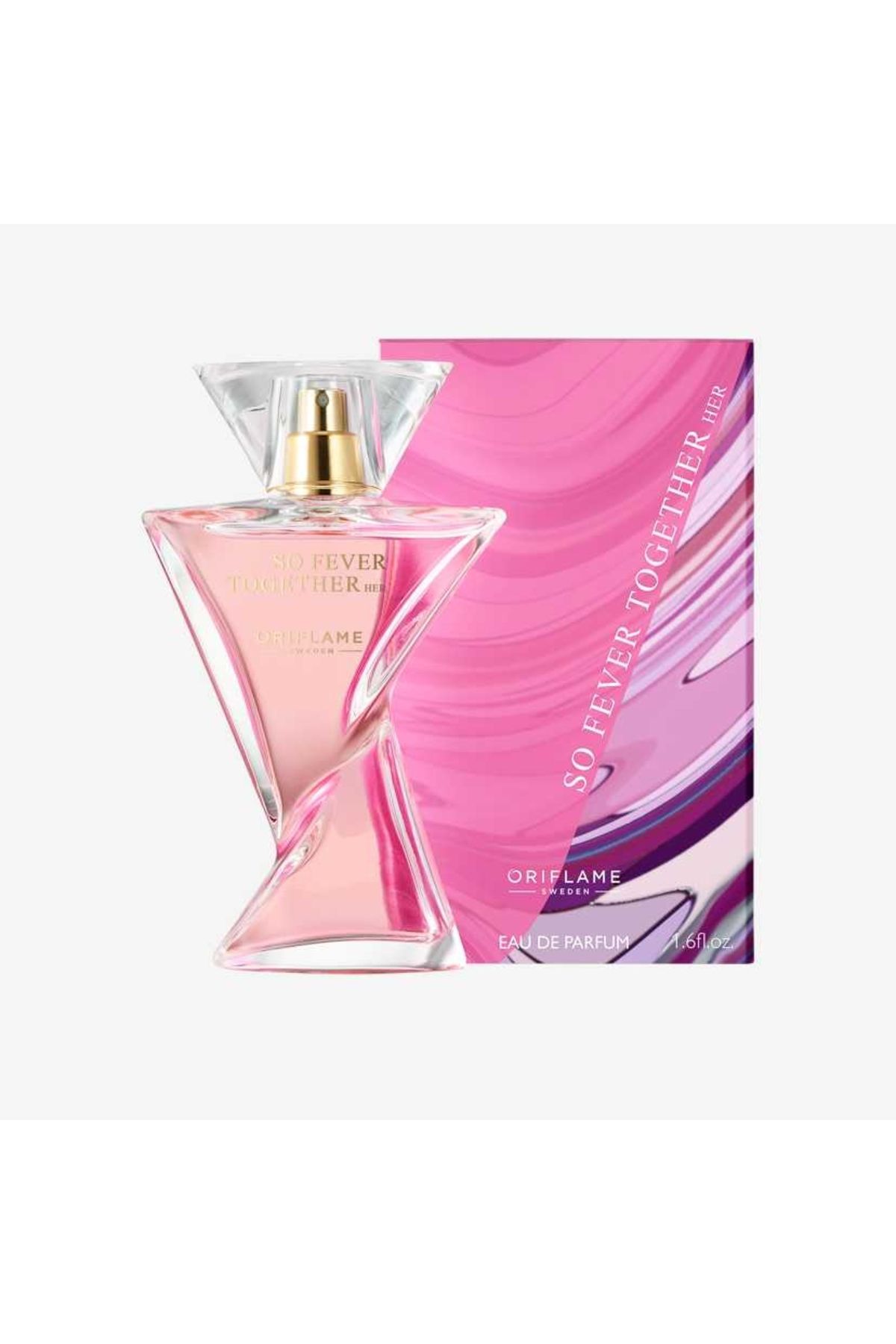 Oriflame-Complete set for Her, So Fever Together Eau de Parfum, Dactylion badge with motivational message 4