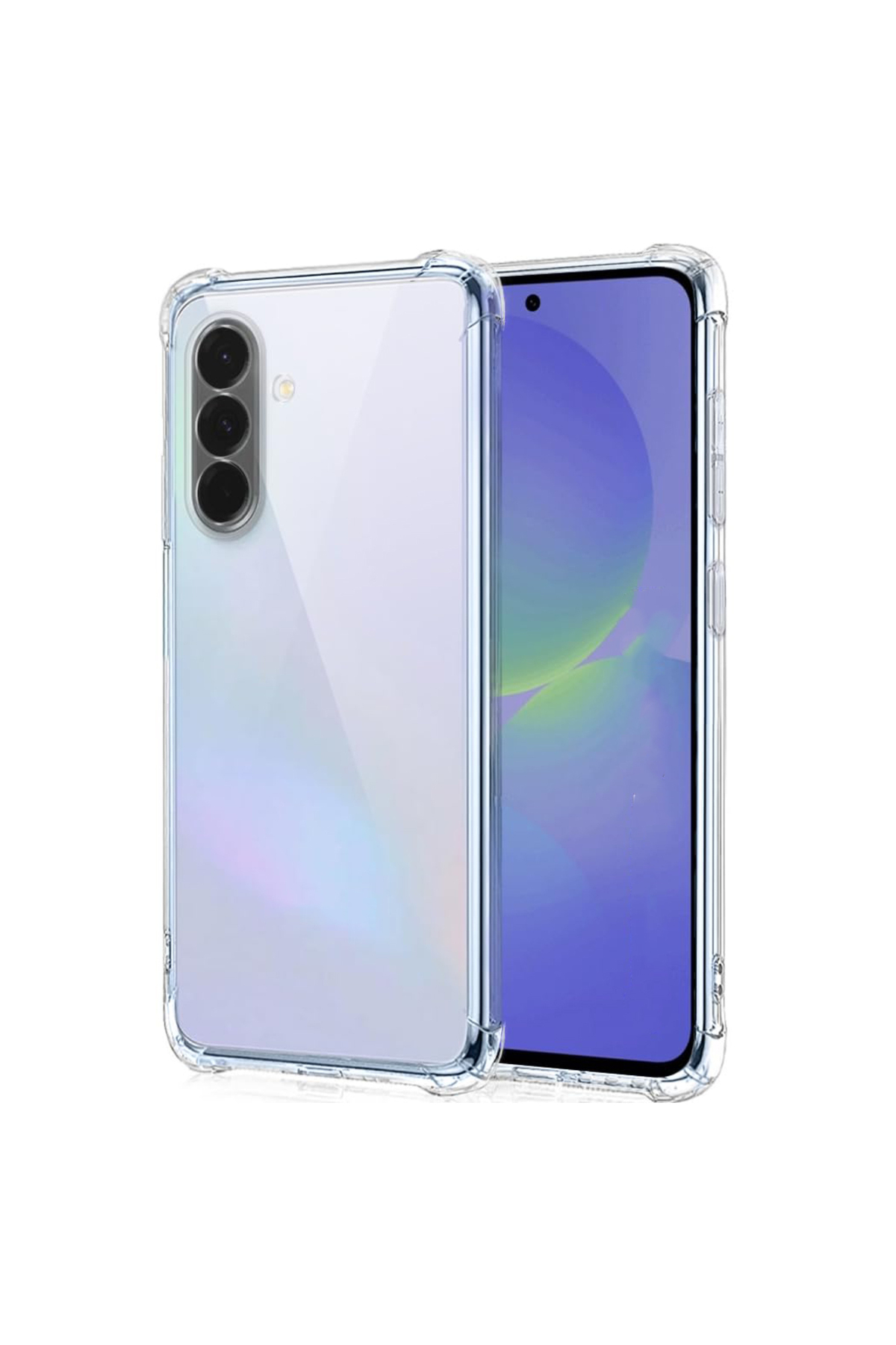 Samsung Galaxy A36  Kapak Kamera Korumalı Airbag Antishock Köşe Korumalı Şeffaf Silikon Kılıf