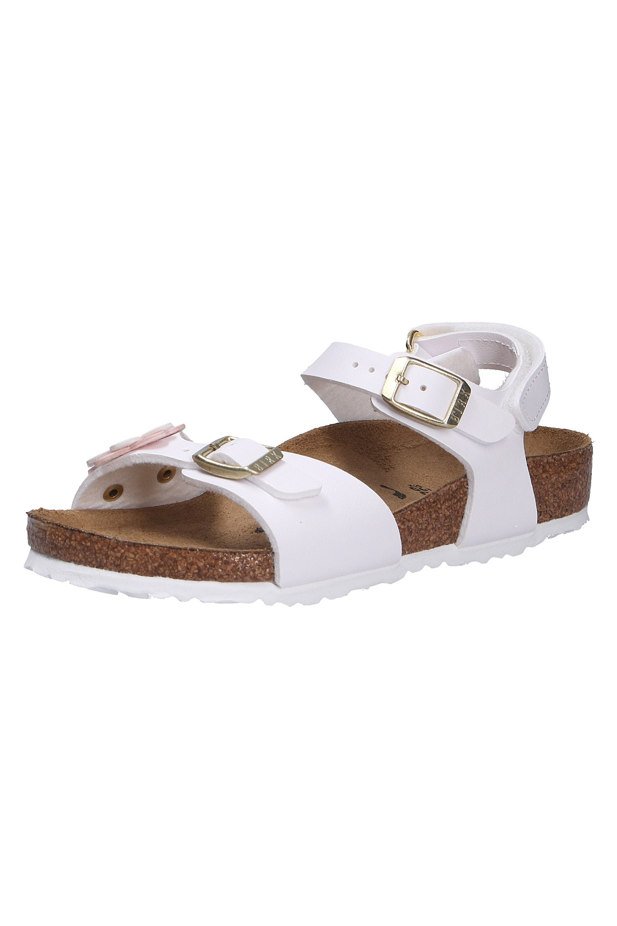 صندل دخترانه گلدار ریو - سفید بیرکن استاک صندل Birkenstock