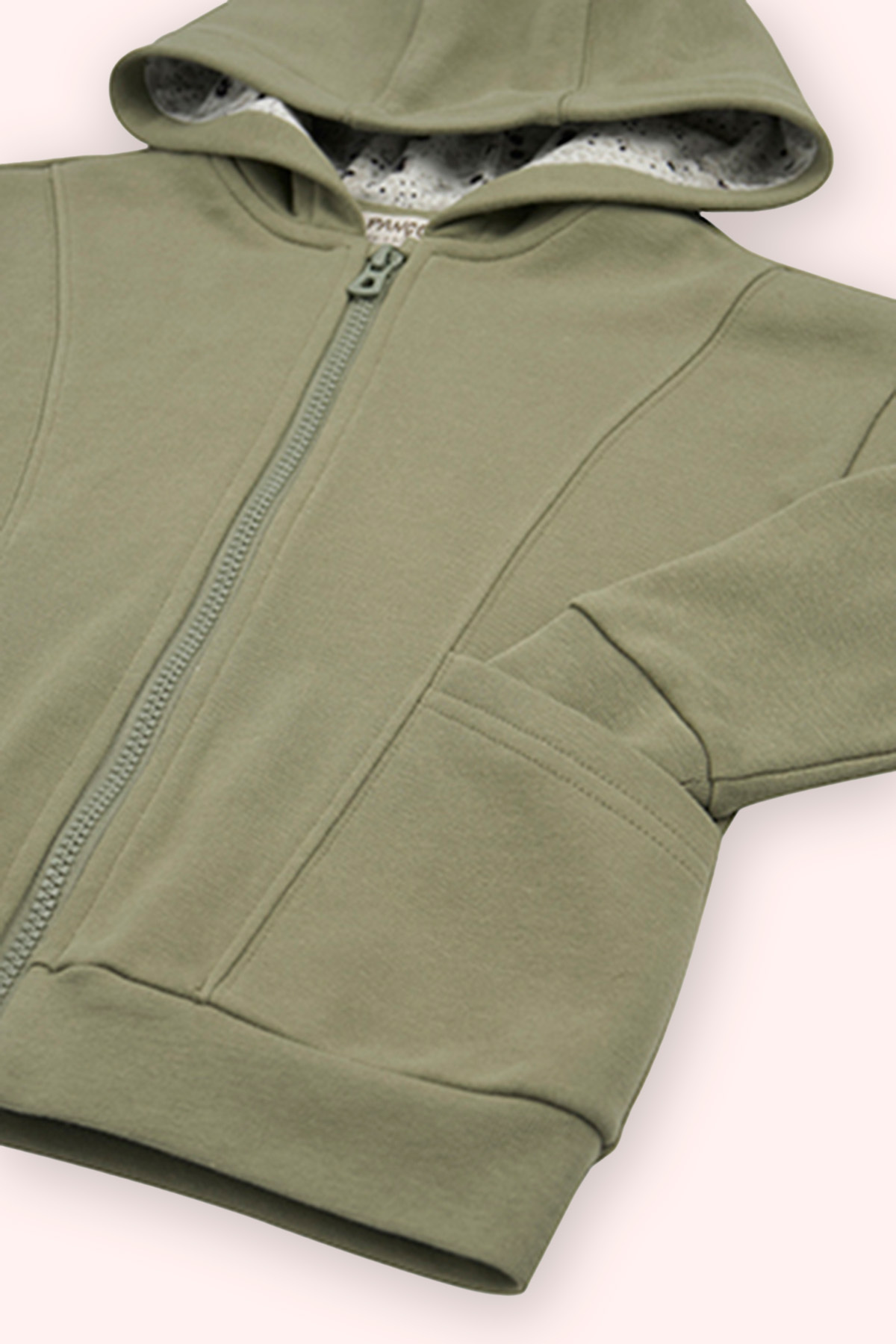 Panço Erkek Bebek Haki Fermuarlı Sweatshirt fotoğrafı 3 (önizleme)