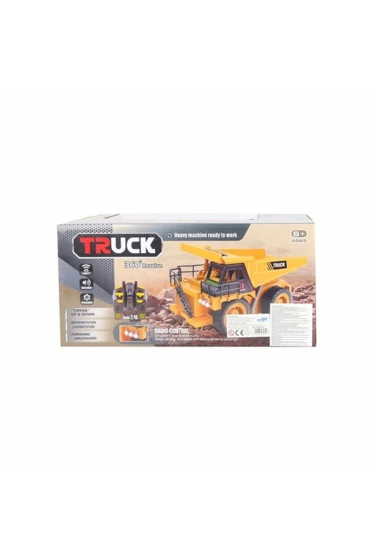 MEGA 2.4g 6w R/c Fonksiyonlu Uzaktan Kumandalı İnşaat Motoru Pilli