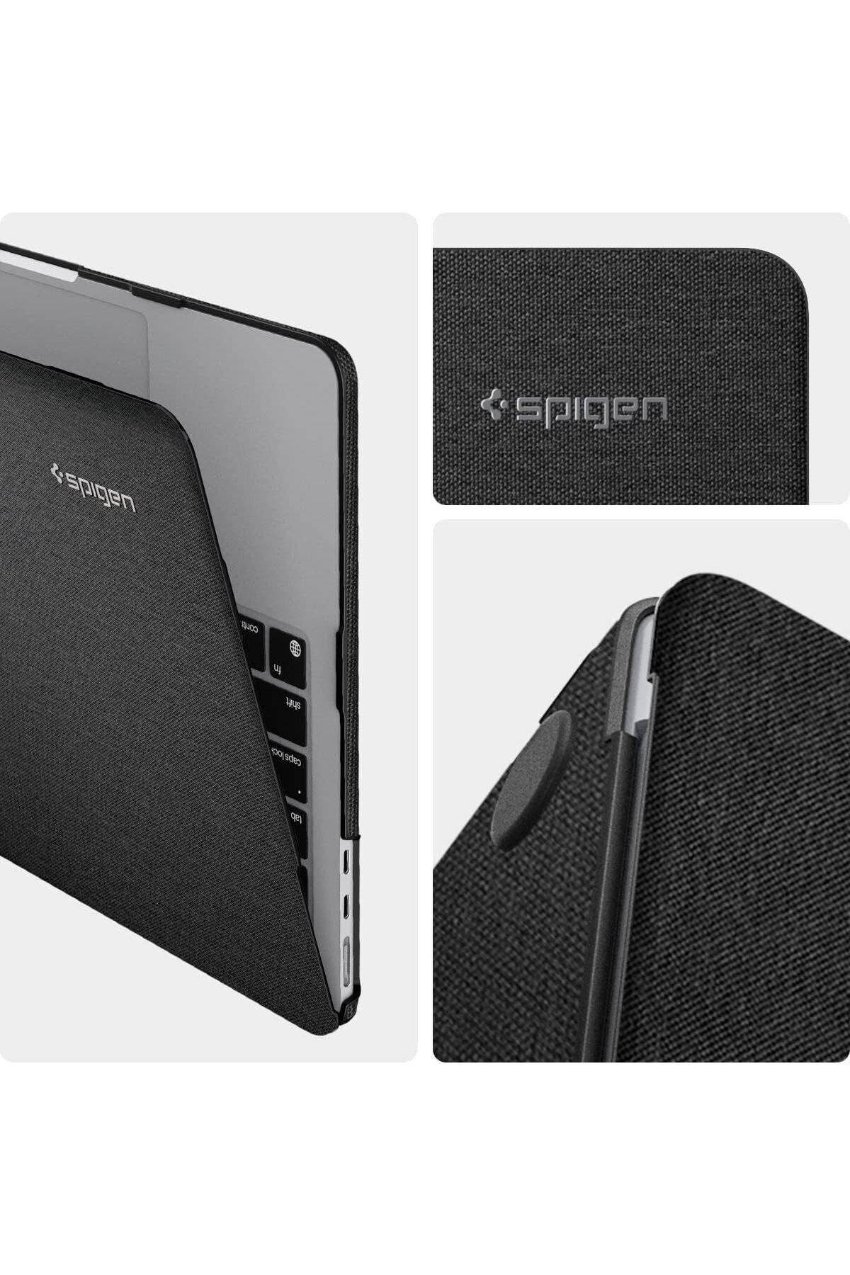 Spigen-Urban Fit designed for MacBook Air 13 inch case cover 2024 M3 - Black 3
