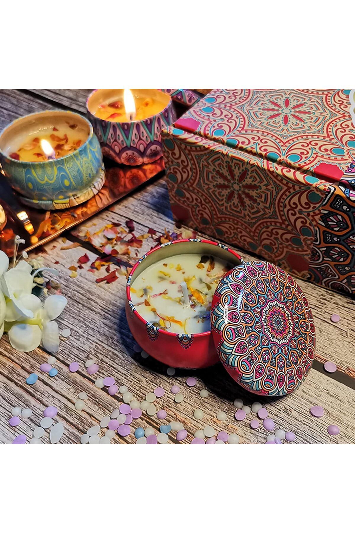 COOYA-Scented Candle Gifts, 4 Pack, Aromatherapy Candles for Home Scented, Stress Relief Gifts for Women 2