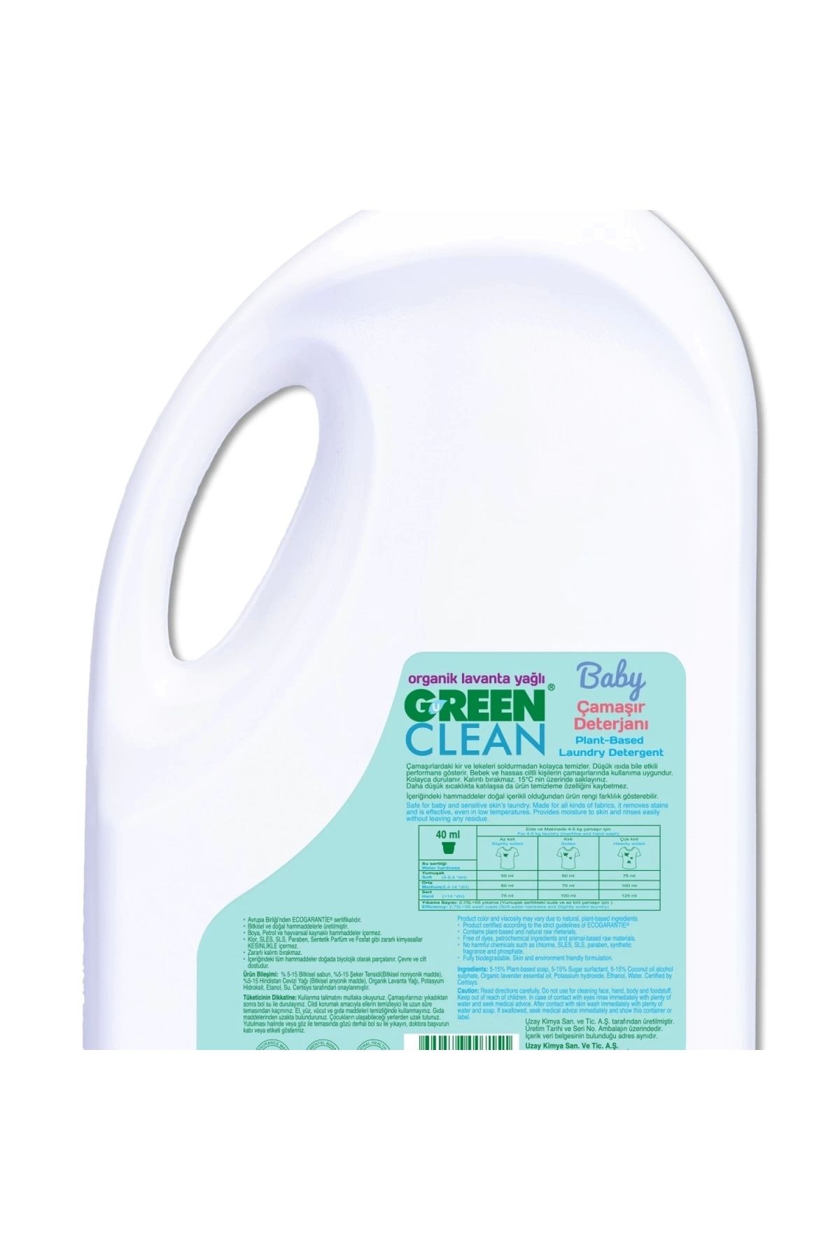 Green Clean Baby Bitkisel Çamaşır Deterjanı 2750 ml (55 Yıkama)