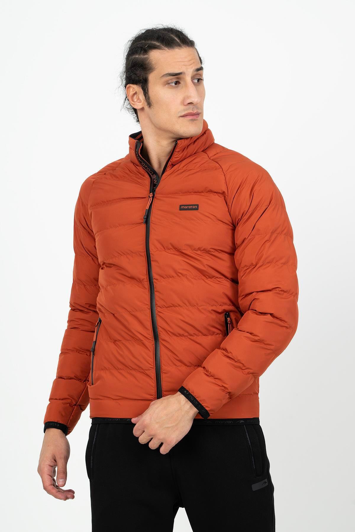 MARATON Regular Erkek Dik Yaka Uzun Kol Kiremit Mont 20112