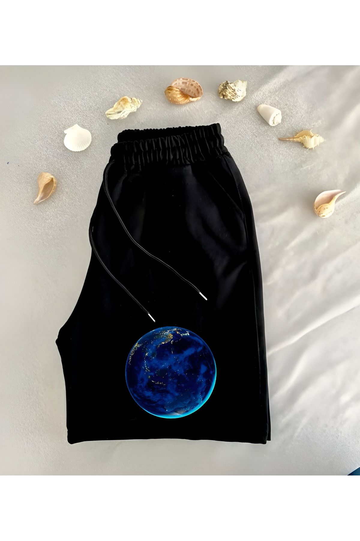 belean-World Printed Unisex Shorts Lycra Flexible Single Jersey Combed Cotton Fabric Does Not Sweat 1