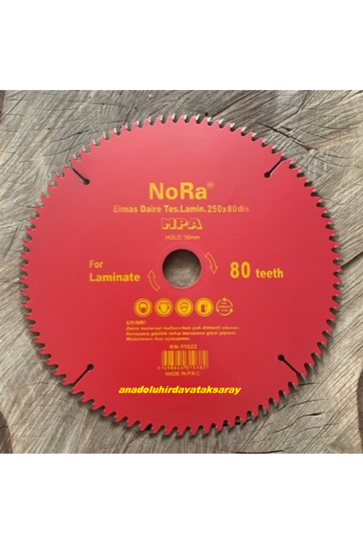 nora 250MM ELMAS TESTERE LAMİNAT PARKE KESME TESTERE SUNTA MDF
