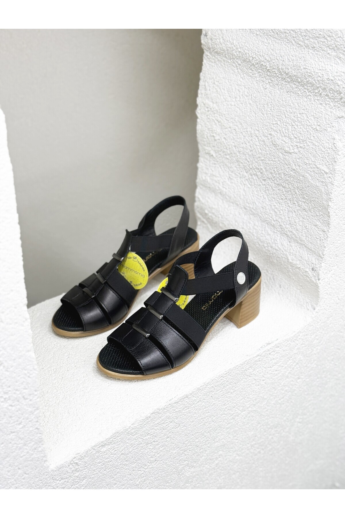 Mammamia D25ys-2750 Pantofi Pentru Bărbați Cu Toc Superior Cu Sandale Din Piele Femeie - 39