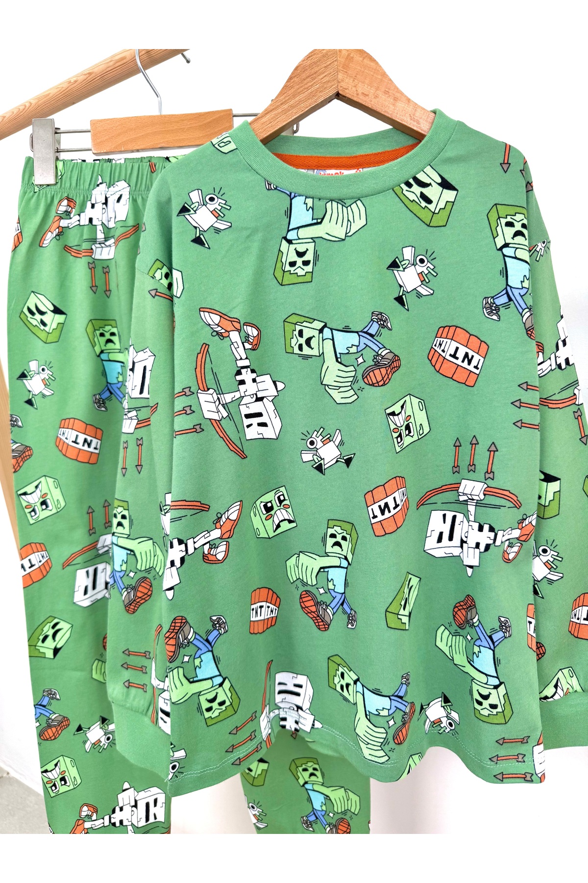 Irmak kids Erkek Çocuk %100 Pamuk İnce Mevsimlik Penye Pijama Takımı fotoğrafı 2 (önizleme)