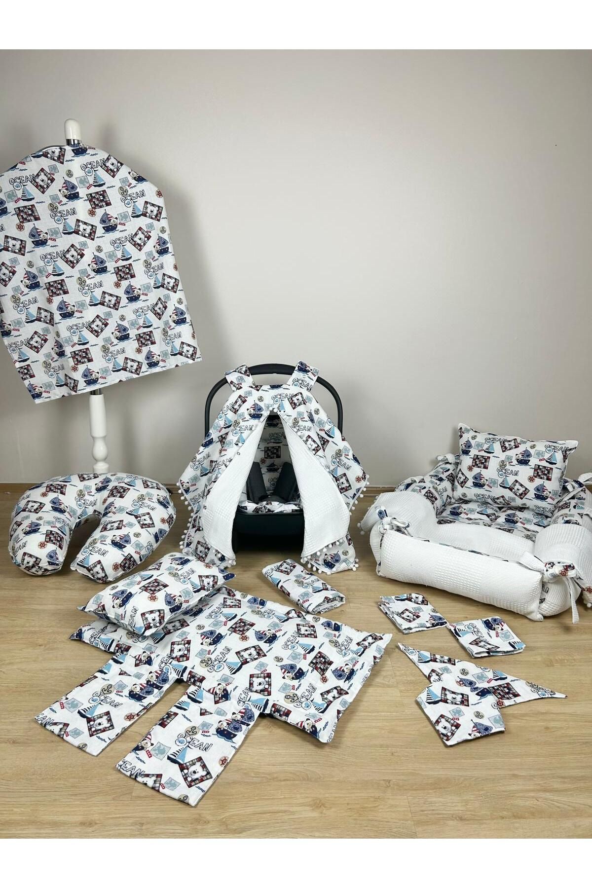 Aras Collection Bebe Muslin 14 Parçalık Bebek Seti – Doğal, Yumuşak ve Konforlu!
