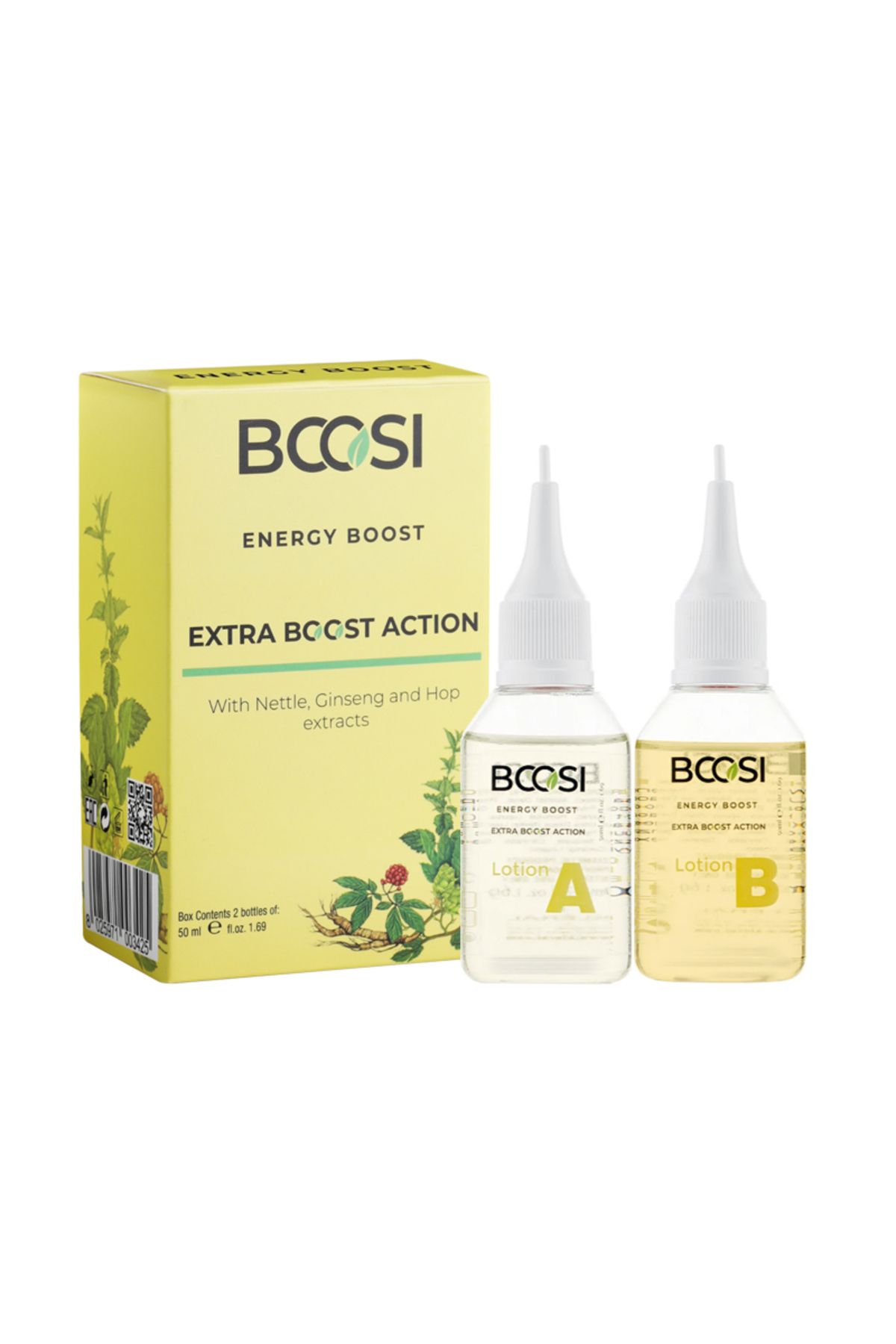 سرم تقویت کننده انرژی برای ریزش مو ضعیف 2x50ml BCOSI