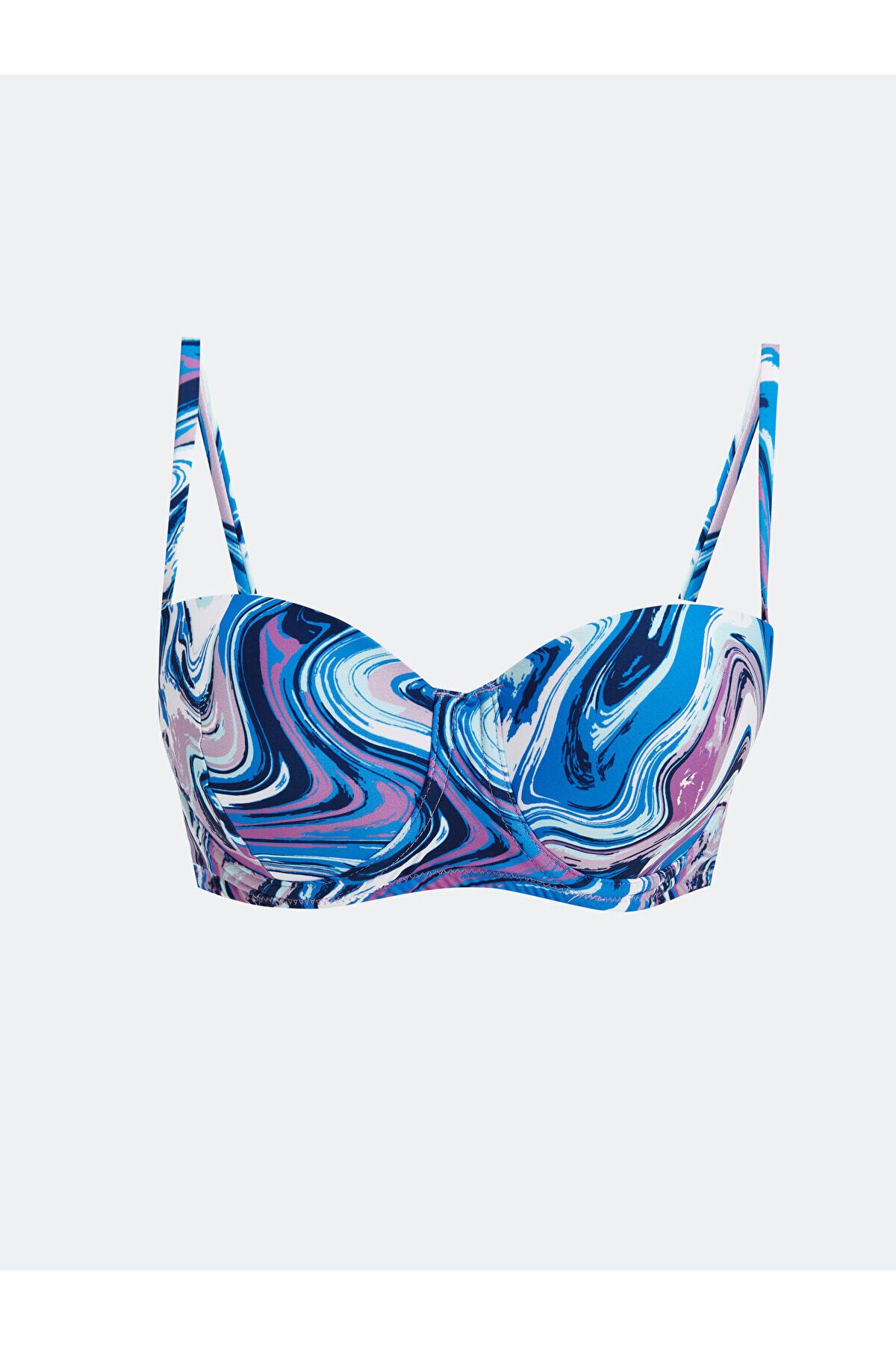 LC Waikiki Desenli Askılı Kadın Bikini Üst