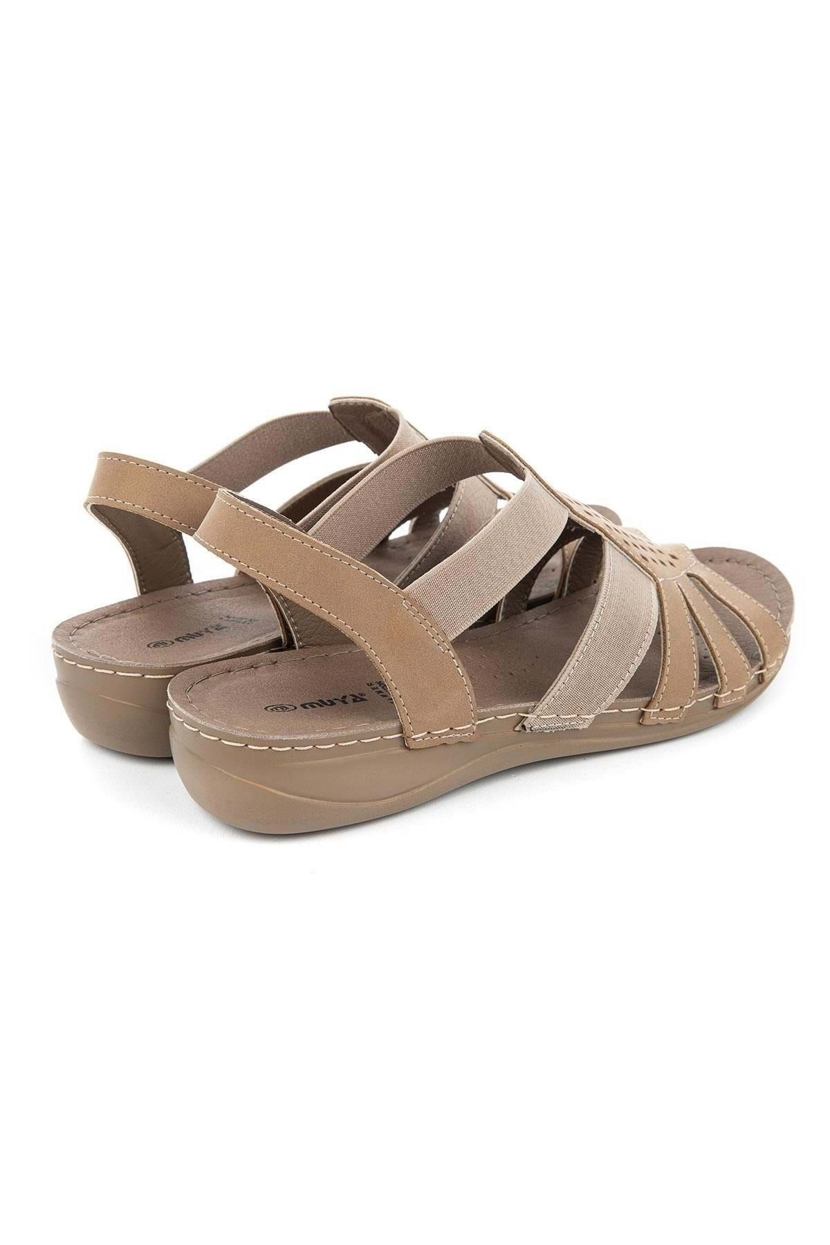 Muya-Amanda Anatomical Sole Women's Sandals (Beige) 4