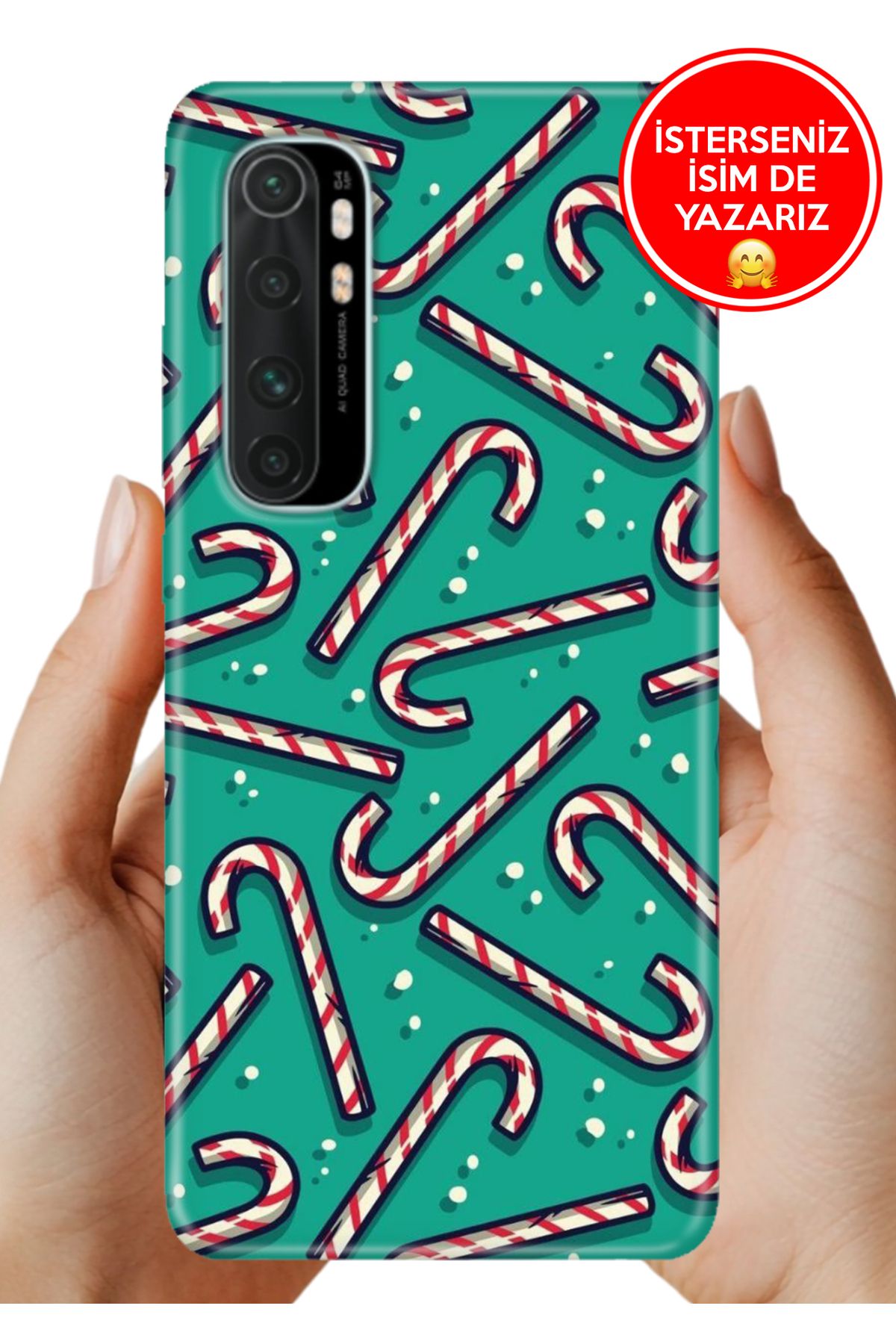 Cekuonline Xiaomi Mi Note 10 Lite Kılıf Tam Rubber Esnek Silikon Full Koruma Sweet 300