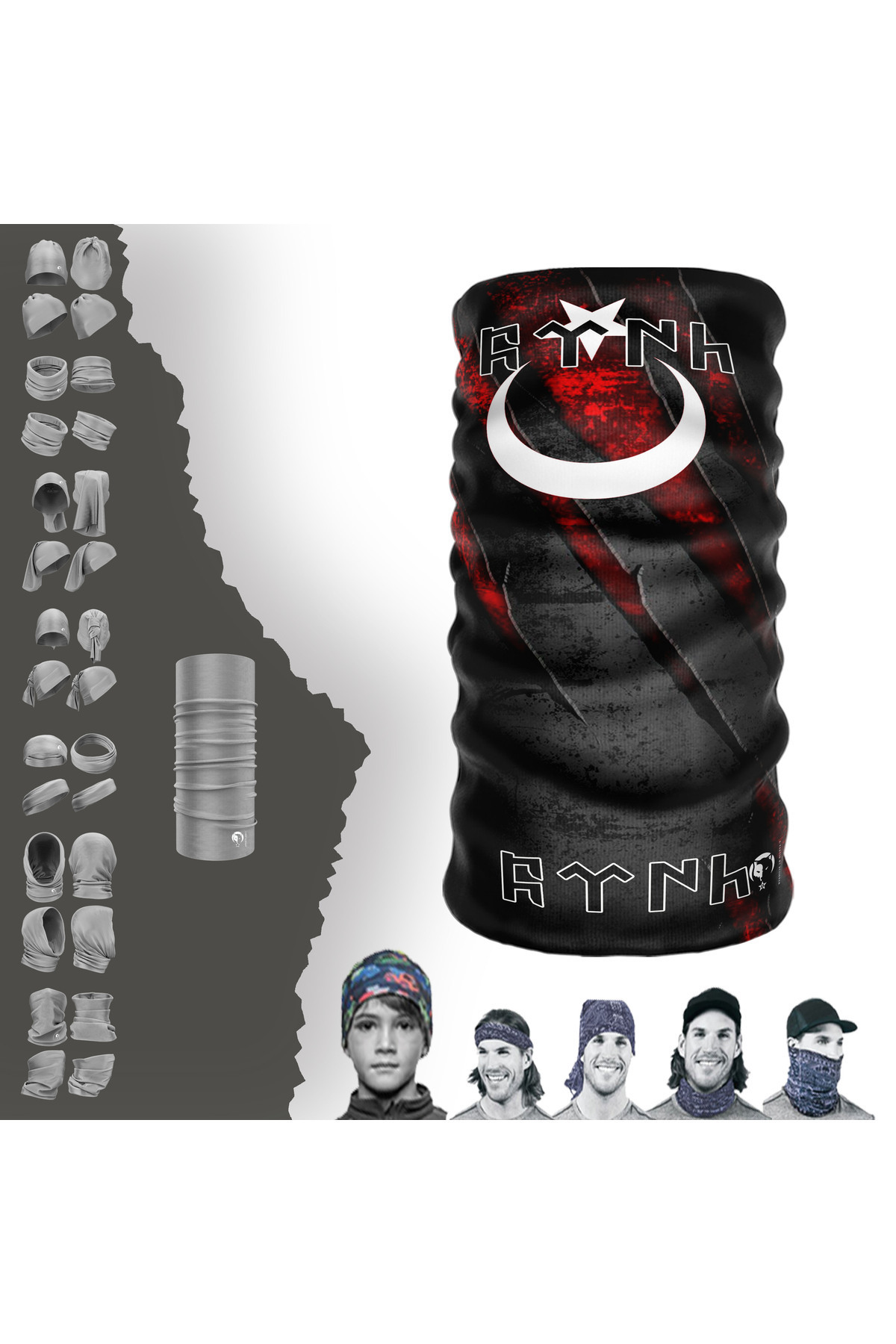 DeBuff Collar Ethnic Turkey Buff Dikişsiz Tüp Boyunluk Bandana Balaklava