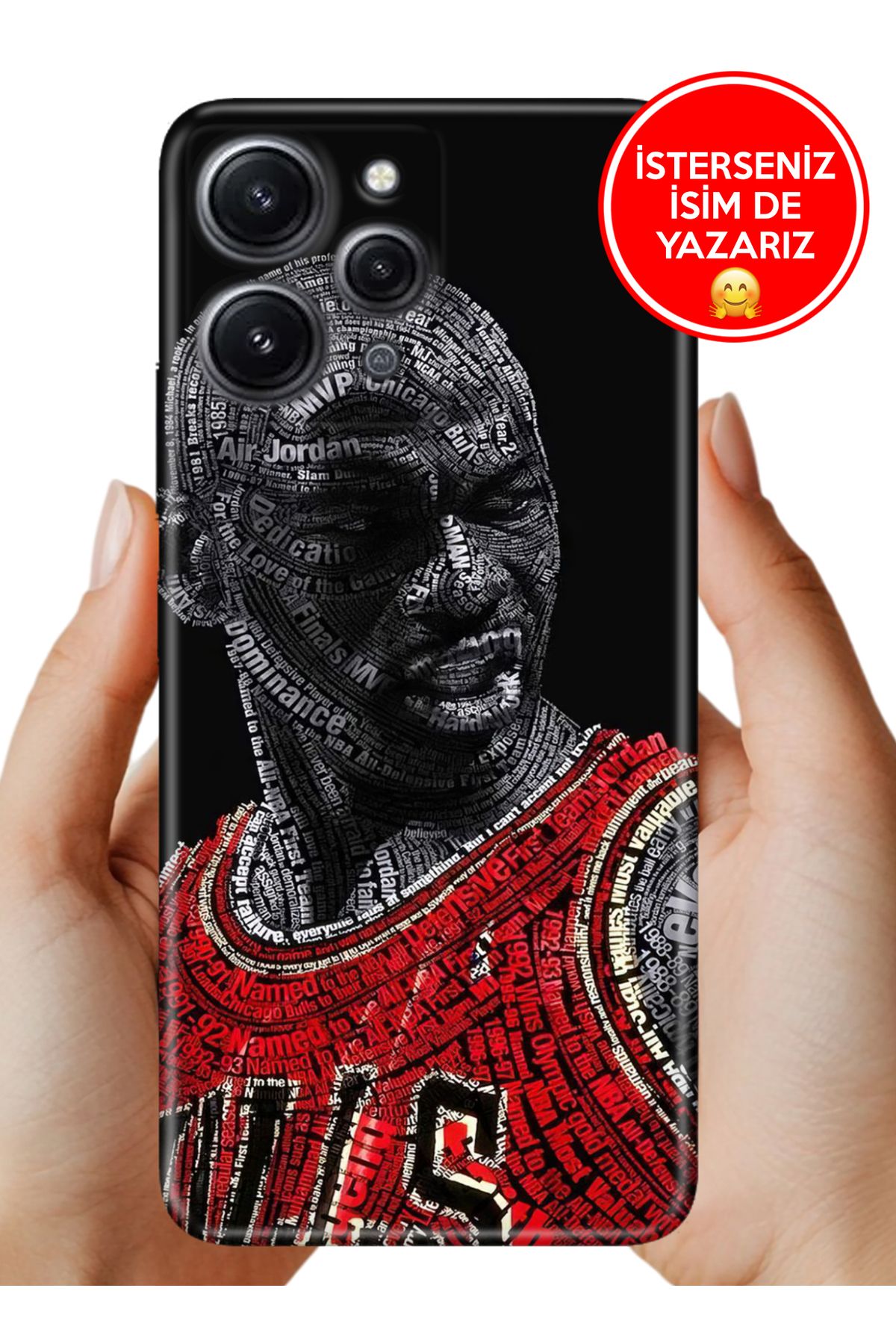 Cekuonline Xiaomi Redmi 12 Kılıf 0.35 mm Resimli Silikon Jordan23