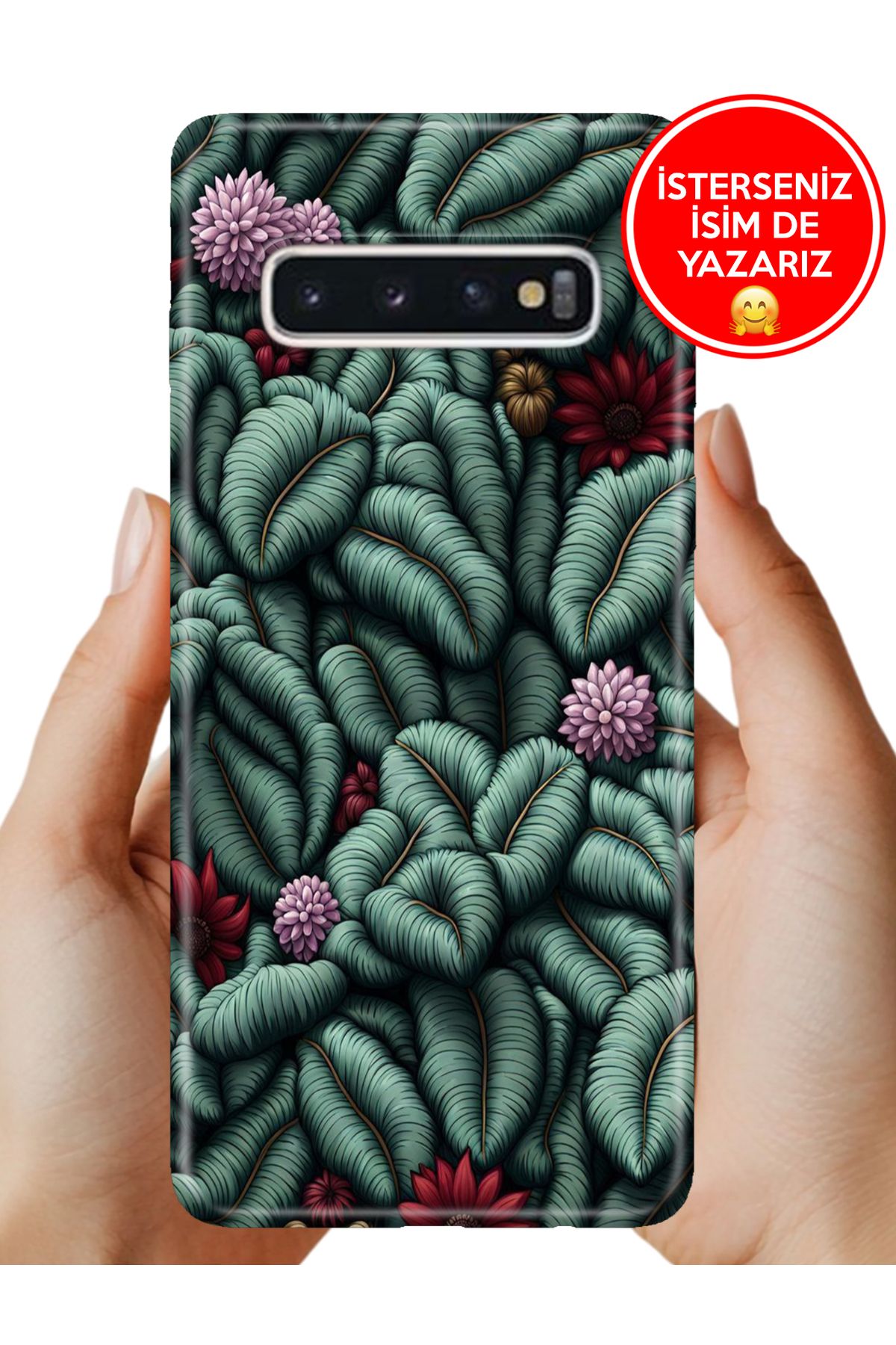 Cekuonline Samsung Galaxy S10+ Plus Kılıf Desenli Baskılı Kamera Korumalı ZRR Silikon Honolulu