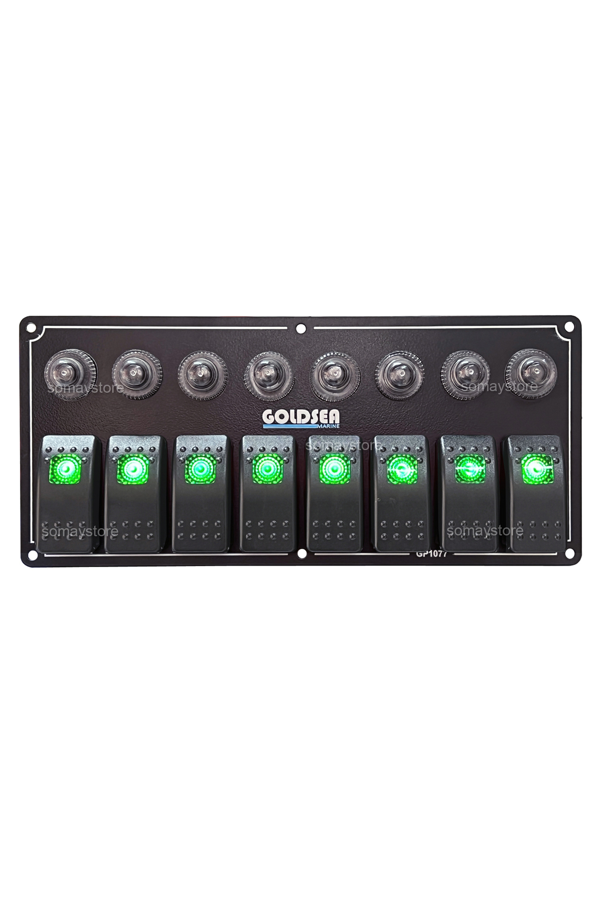 SomayStore Tekne Switch Panel 8 Anahtar Otomatik Sigortalı 12/24v